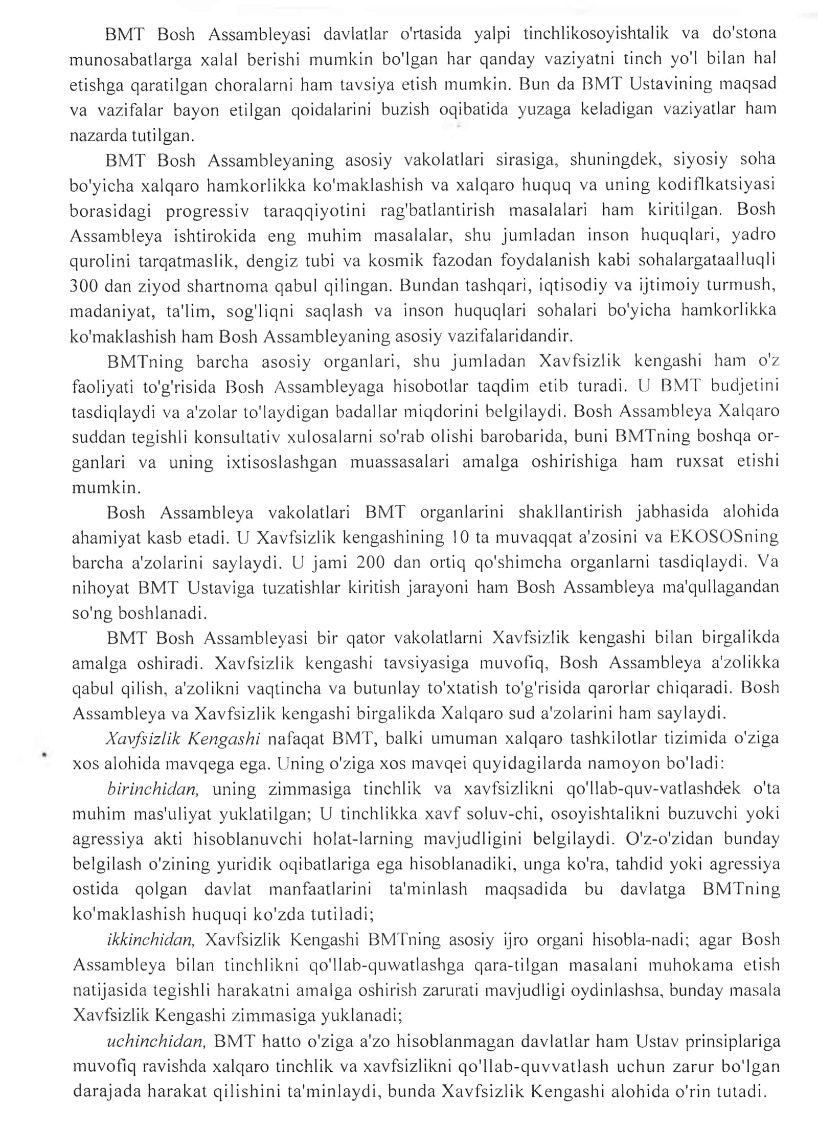 O’zbekistonning BMT bilan hamkorligi 3