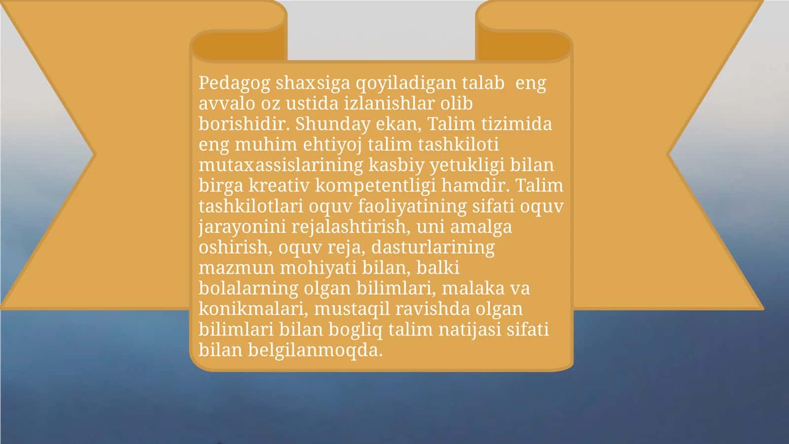 Kreativ pedagogika fanidan mustaqil ta'lim 3