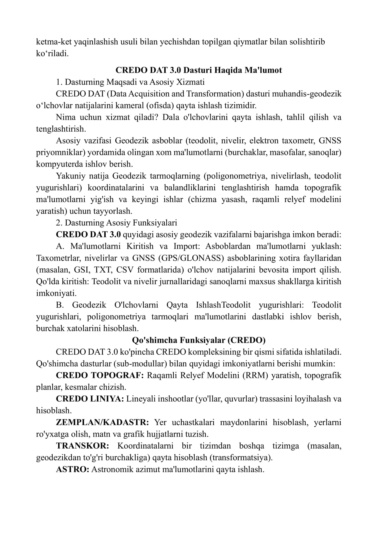 Nivelir tarmog‘ini tenglashtirish va o‘lchash aniqligini baholash 3