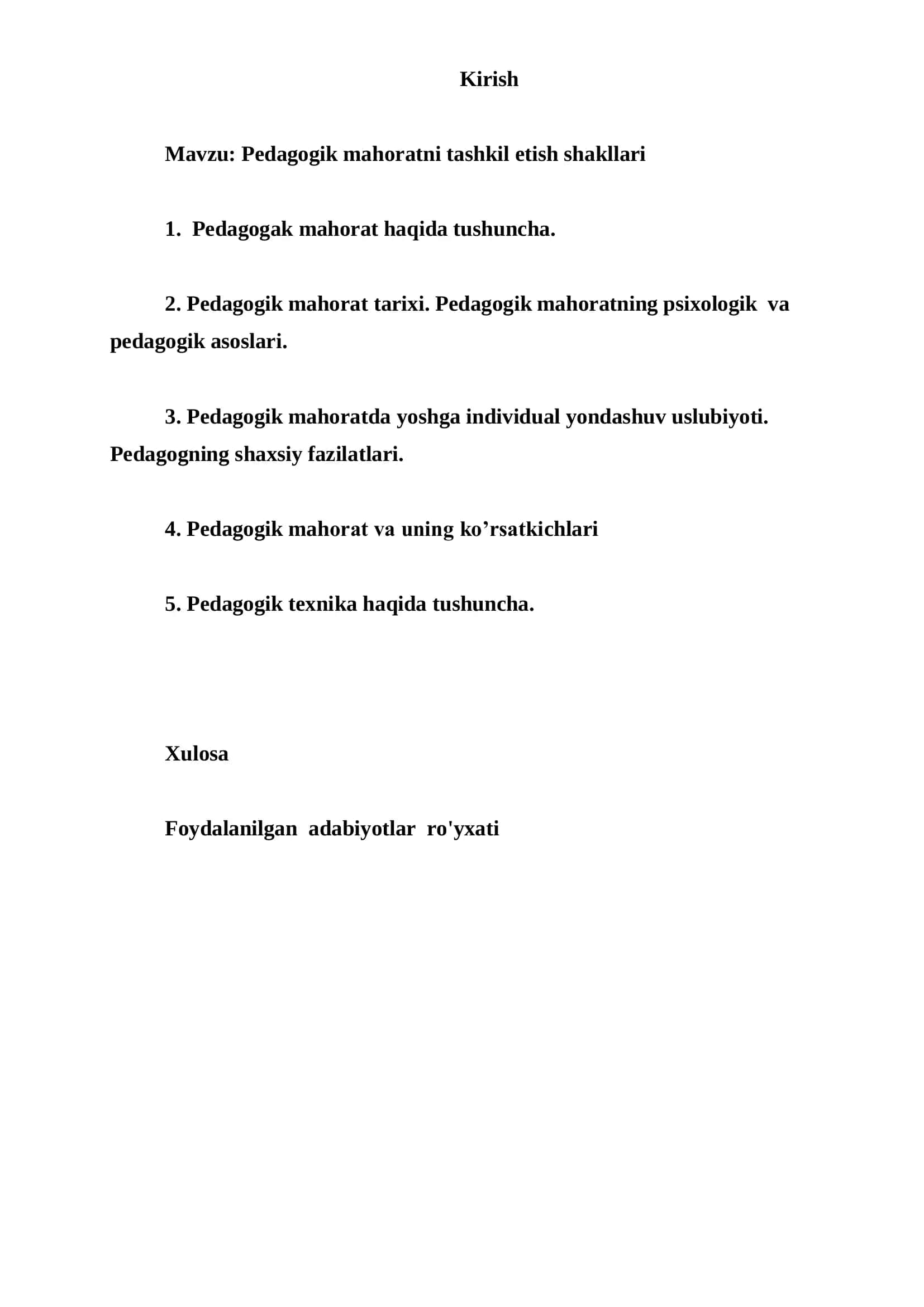 Pedagogik mahoratni tashkil etish shakllari 3