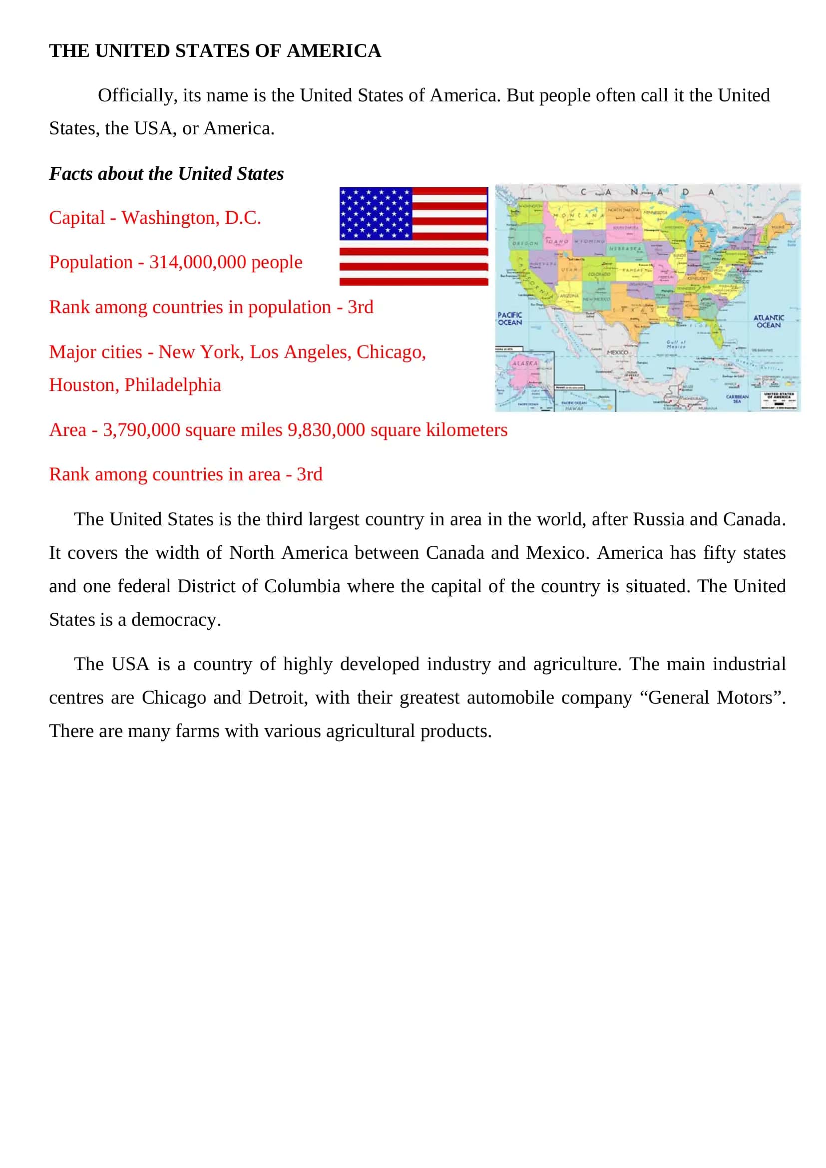 Theme: The world of English-speaking countries 3