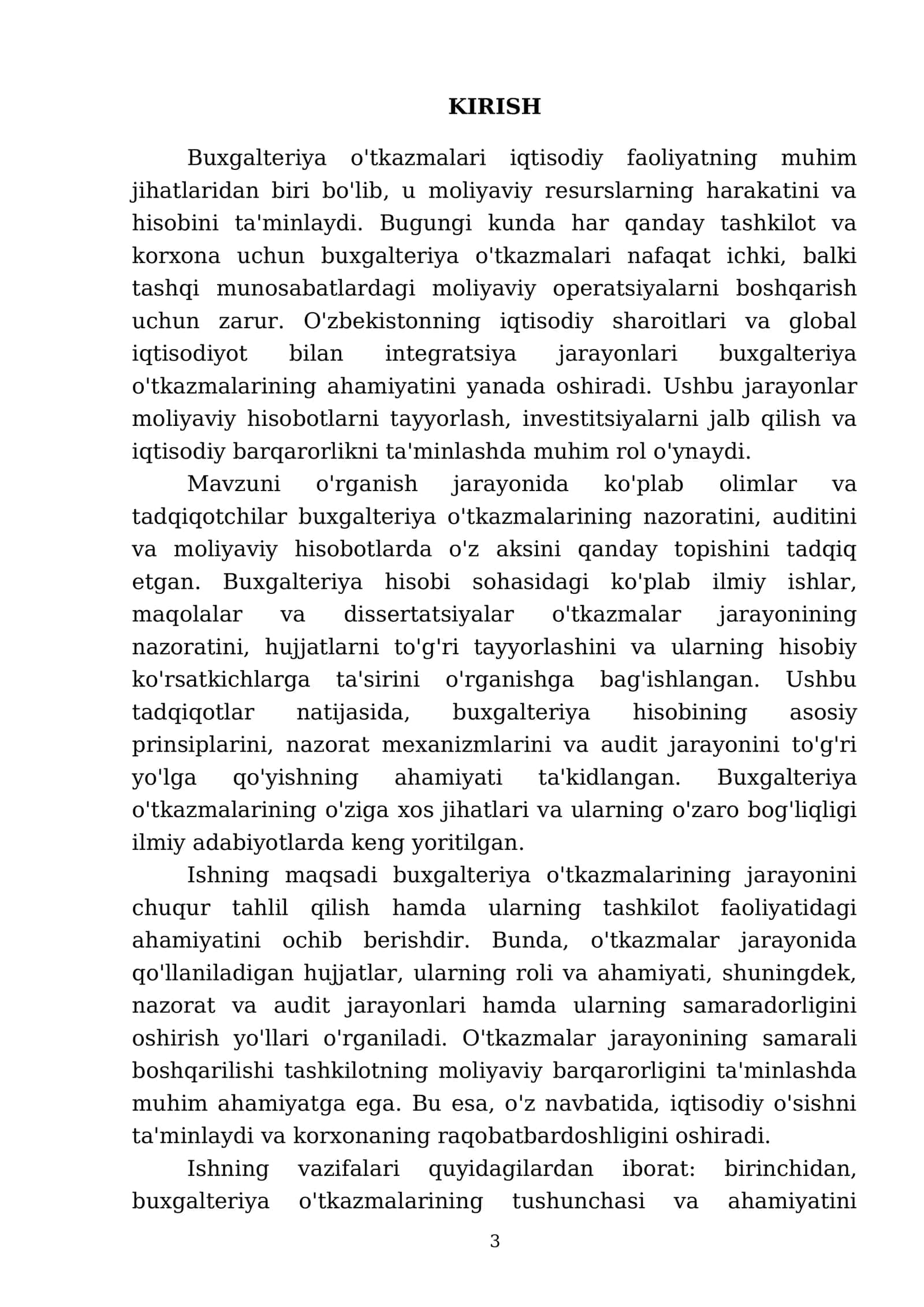 Buxgalteriya o'tkazmalarining jarayoni 3