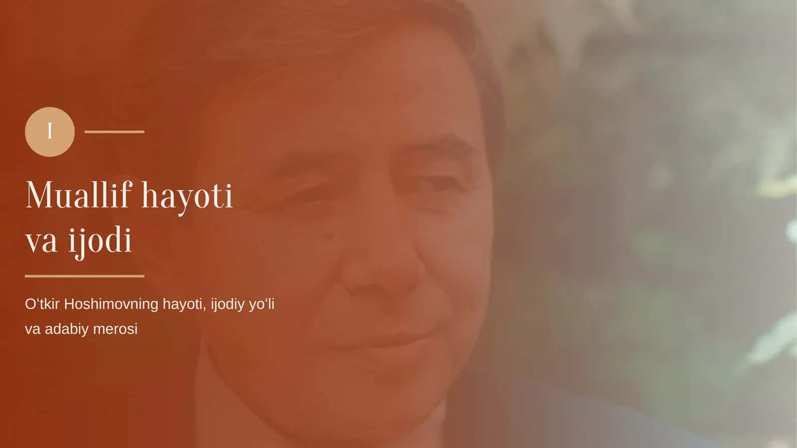 O'tkir Hoshimov Dunyoning ishlari mavzusida taqdimot 3