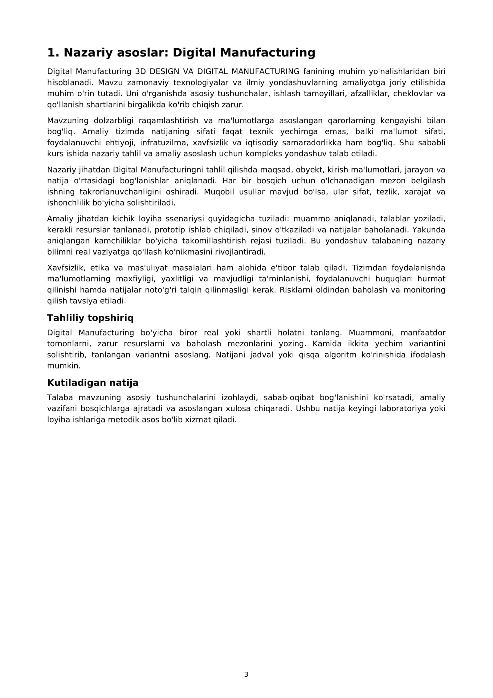 Digital Manufacturing 3