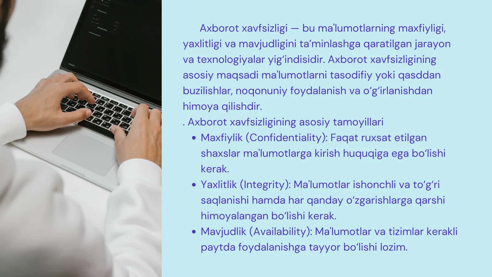 Axborot xavfsizligini boshqarishning dolzarb masalalari 3