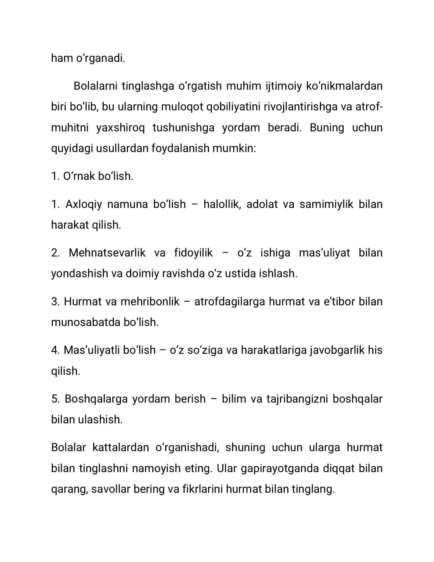 Bolalarni tinglashga o‘rgatish 3