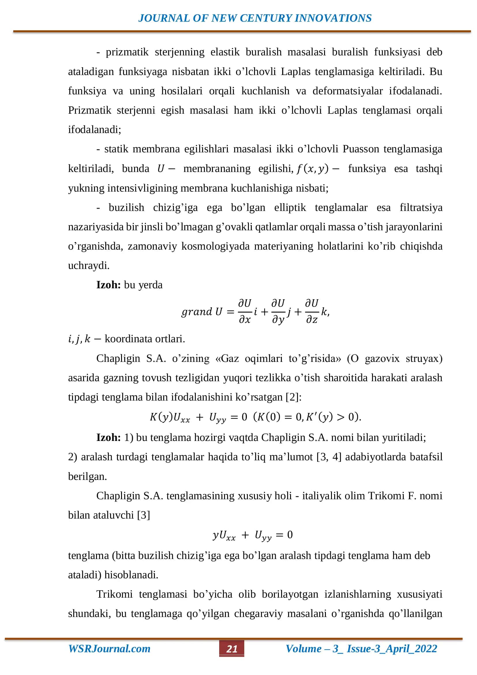 Tenglama 3