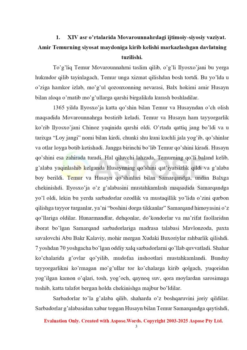 Amir Temur va Temuriylar siyosiy ta'limotlari 3