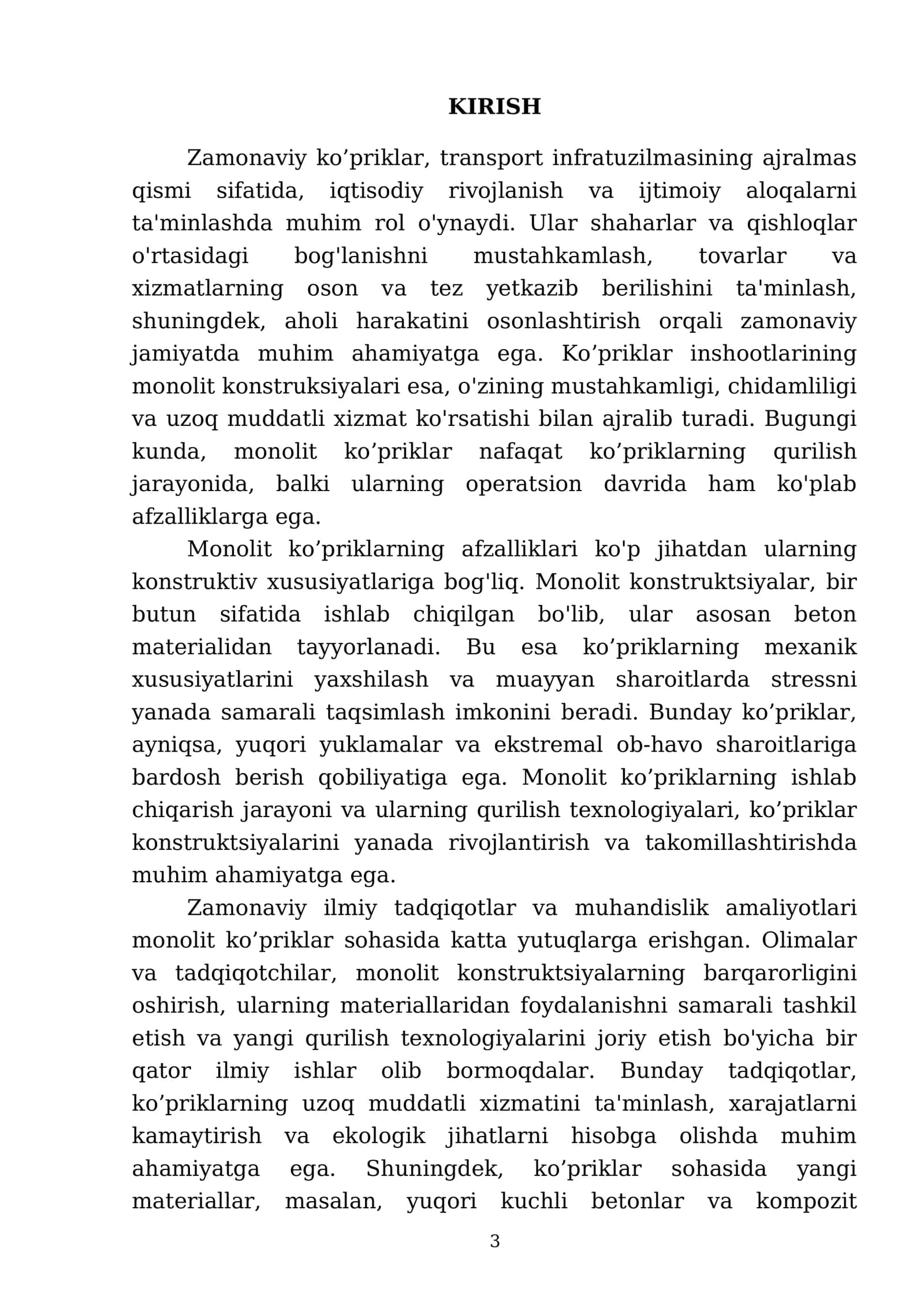Zamonaviy ko’priklar monolit konstruksiyalari 3