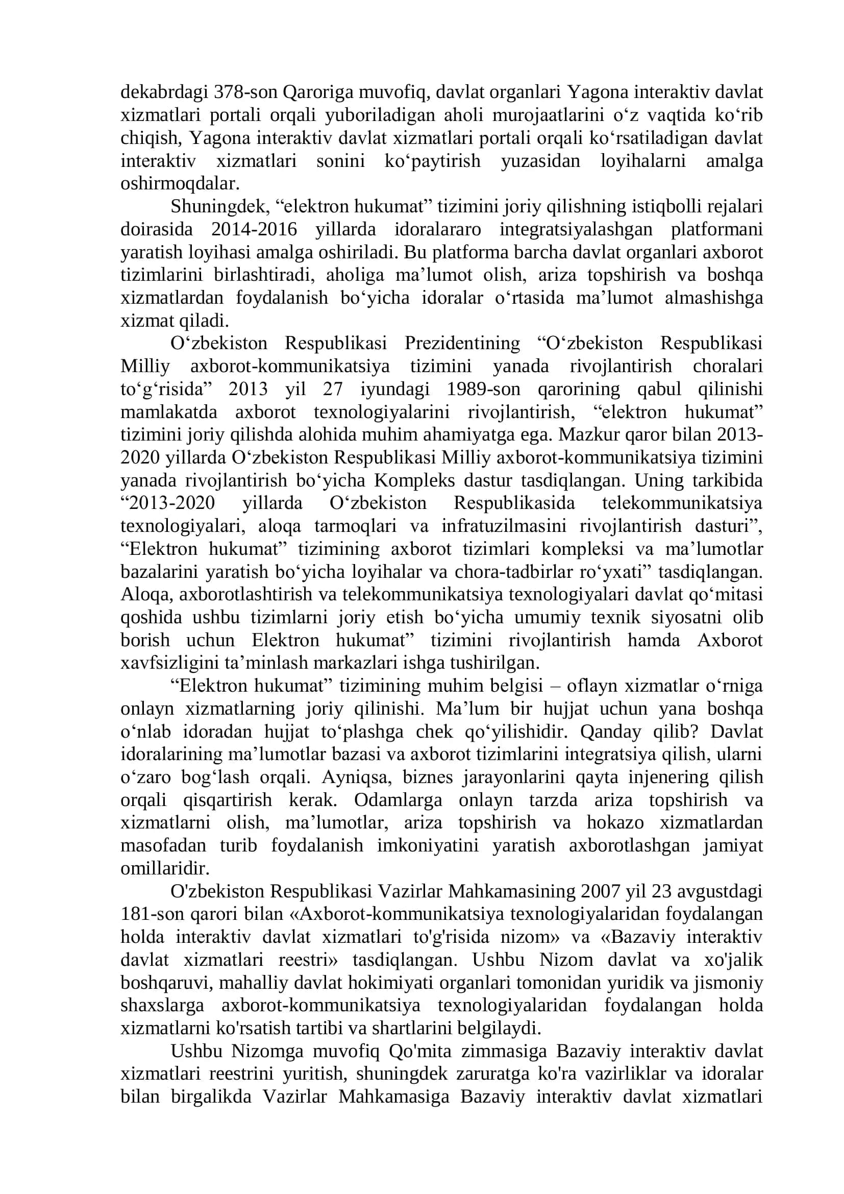 Internetda mavjud interaktiv xizmatlar 3