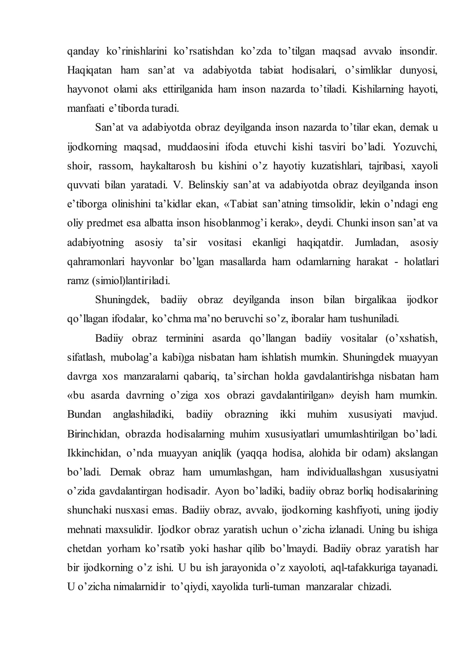 Obraz-ijodkor yaratgan inson dunyosining umumlashgan tasviri 3