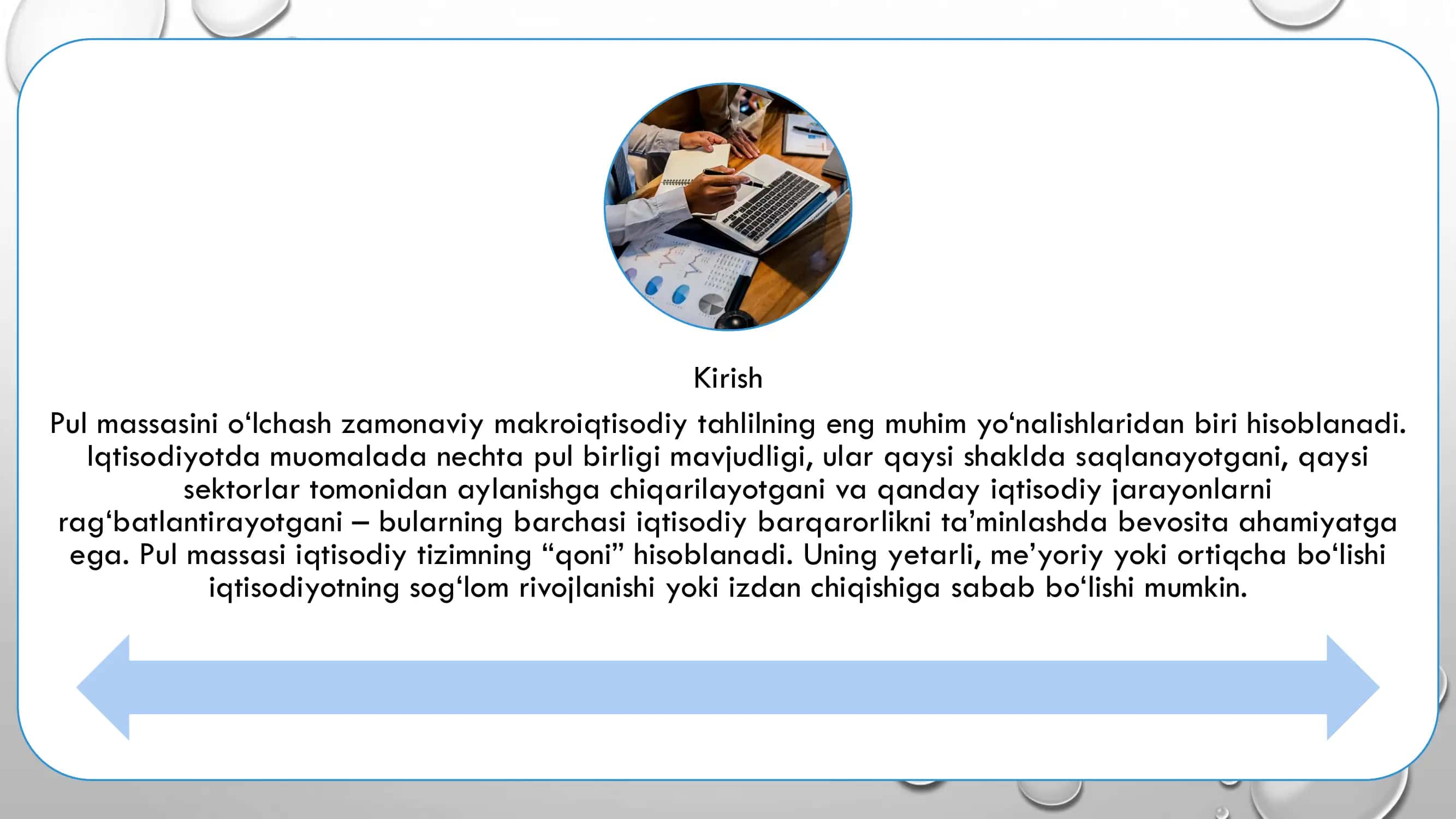 Pul massasini miqdoriy ölchash 3