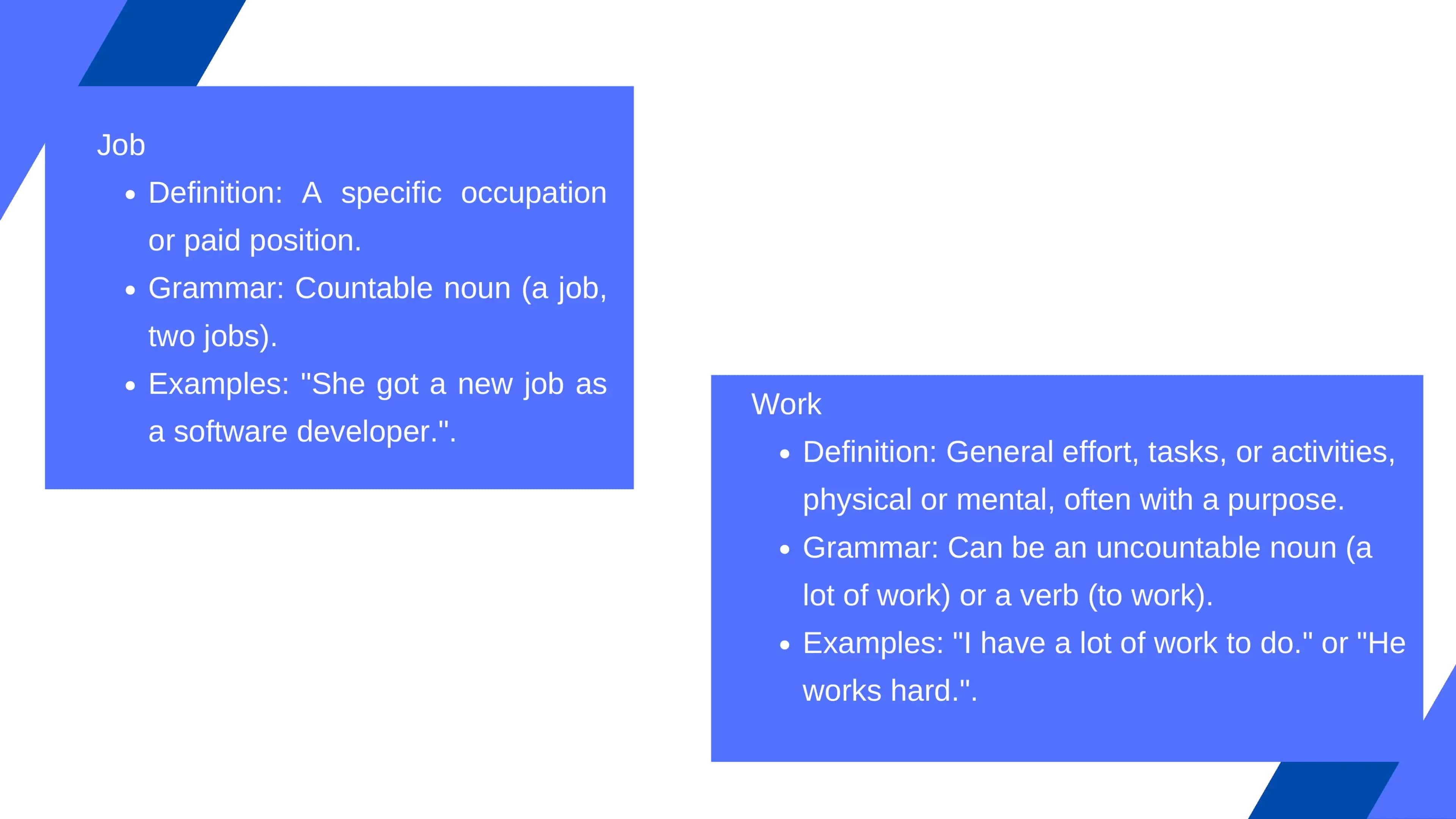 Job and Work 3