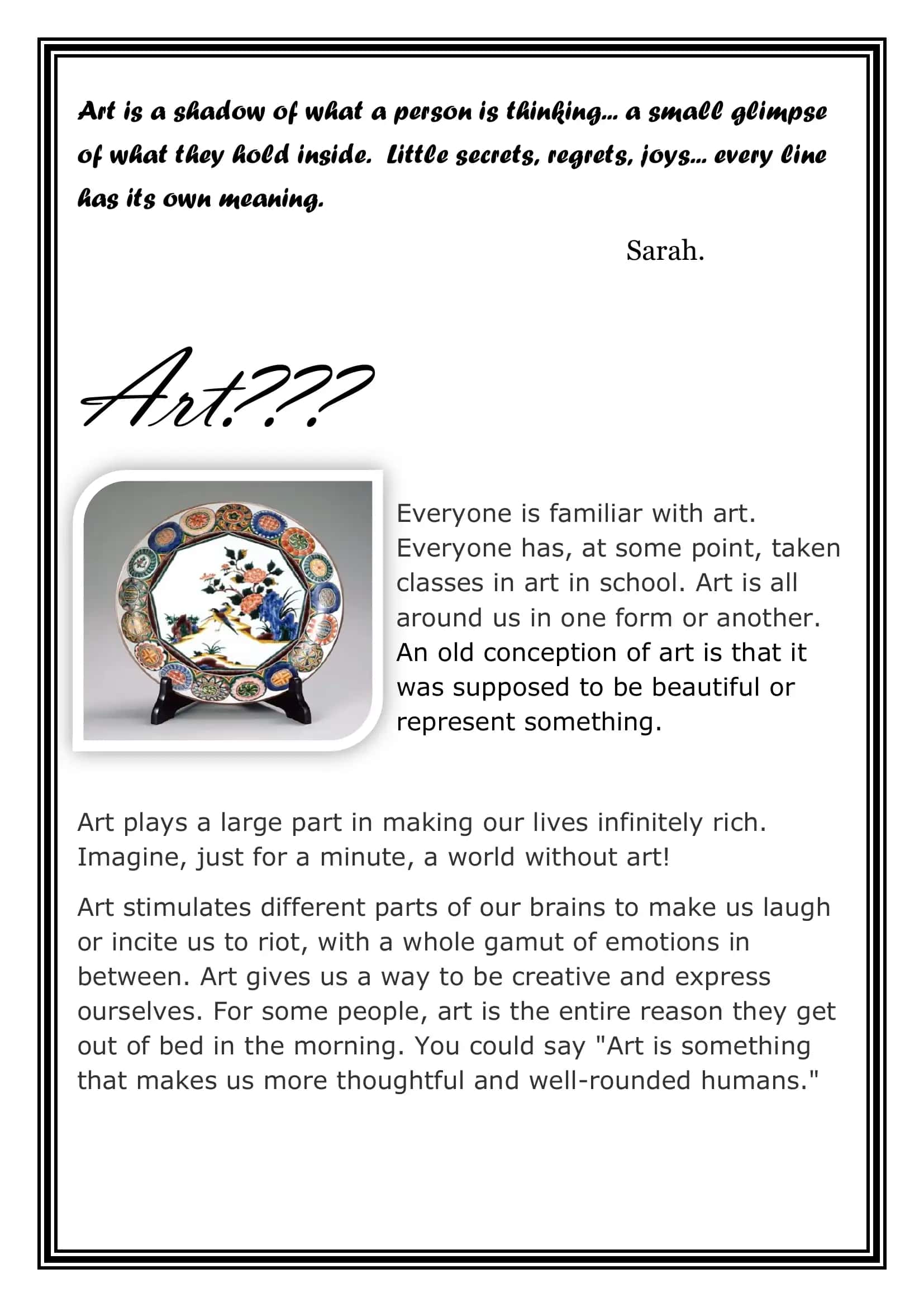 Art is Man's Nature 3