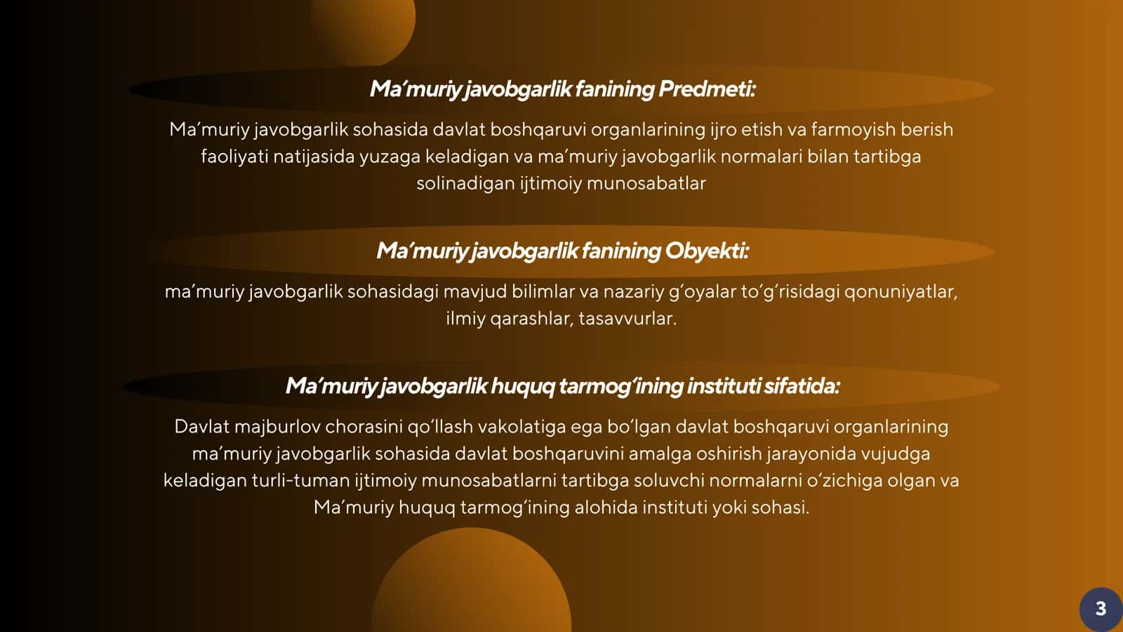 MA'MURIY JAVOBGARLIK 3
