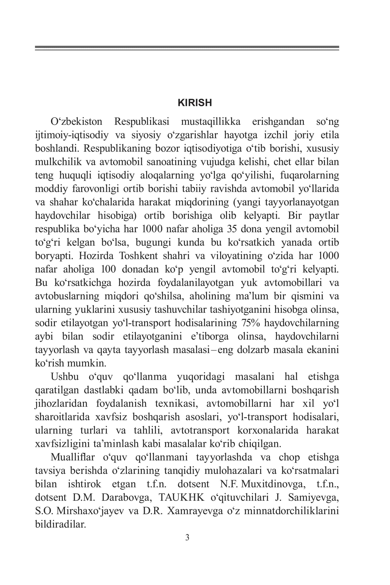 YO‘L HARAKATI QOIDALARI VA XAVFSIZLIGI 3