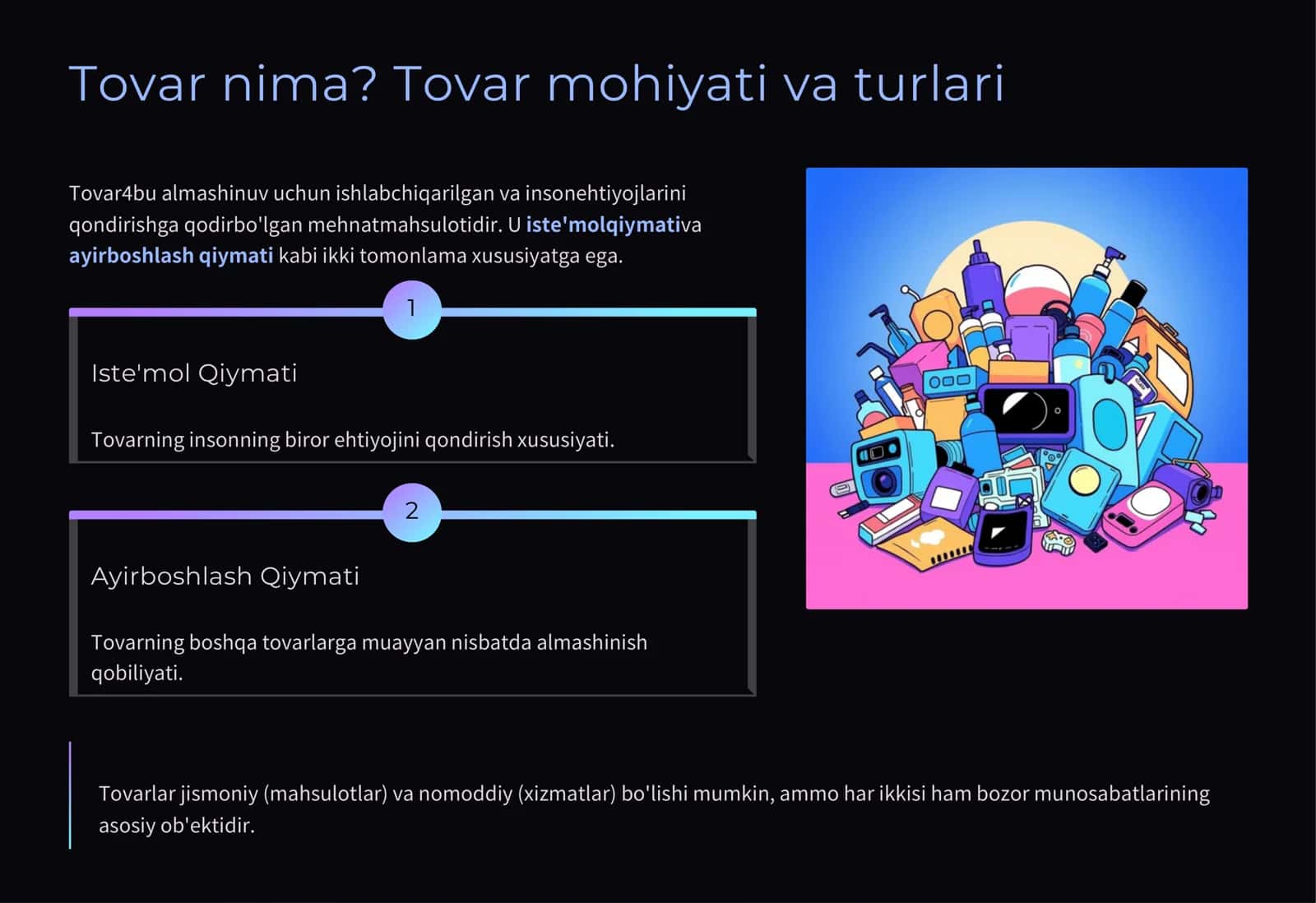 Tovar va pul munosabatlari 3