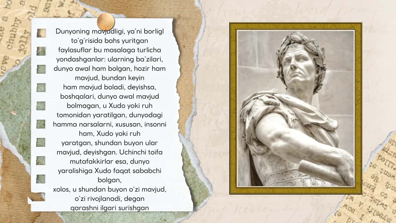 Falsafa o'rganish borliqligi 3