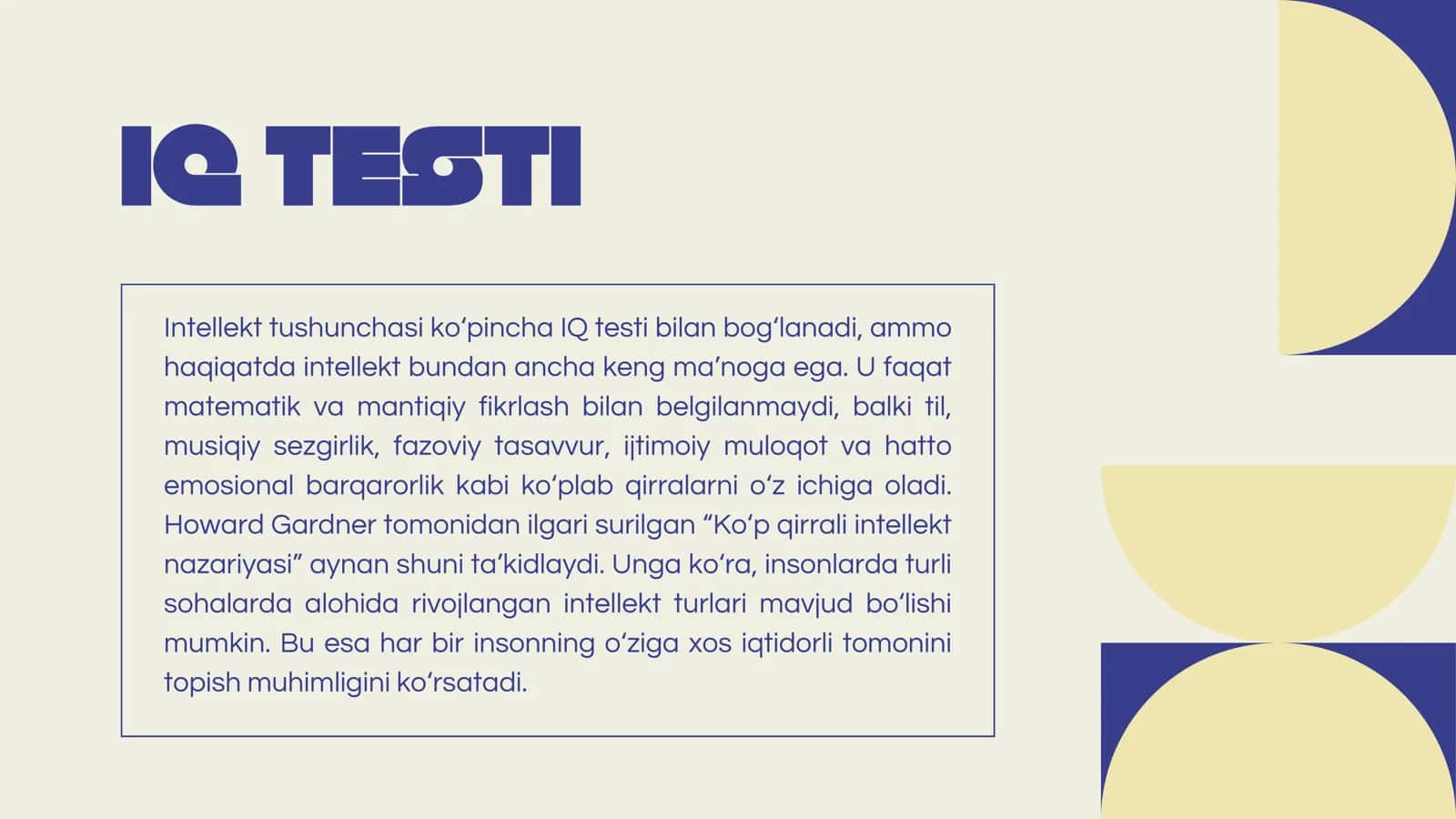 INTELLEKT VA KREAKTIVLIK 3