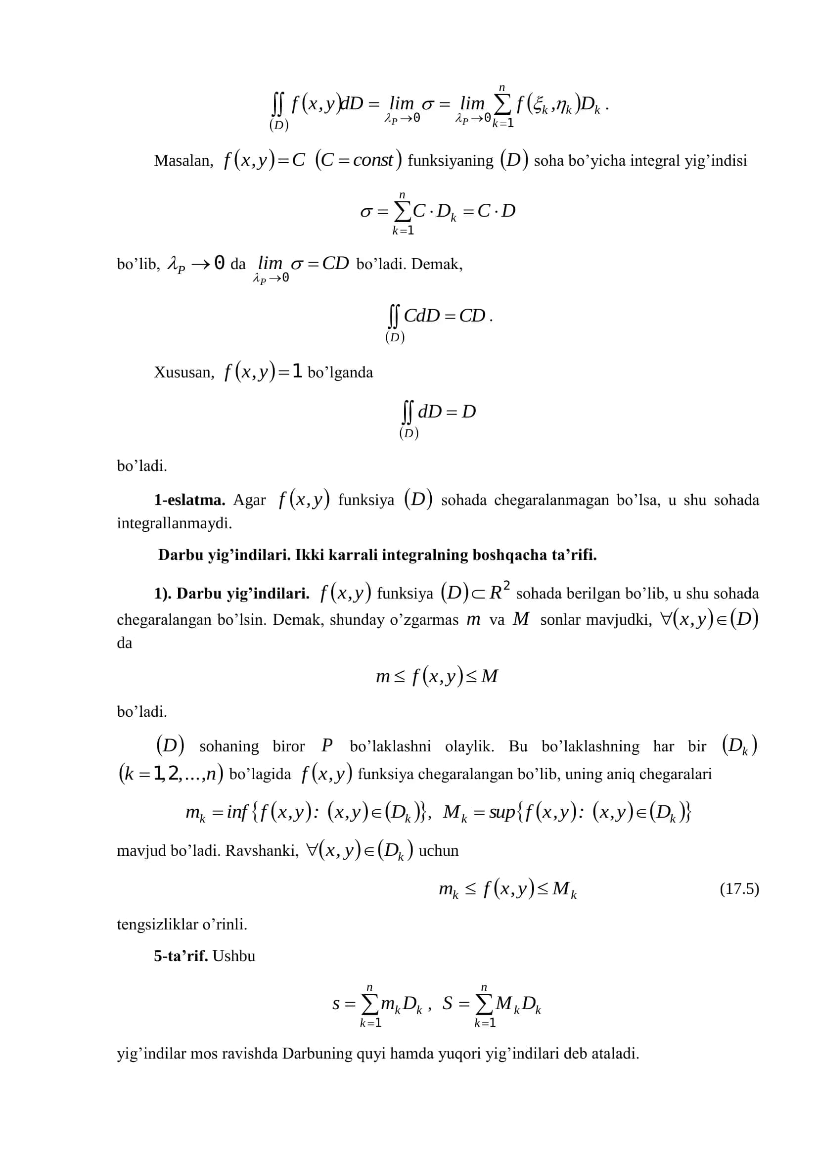 Ikki karrali integral 3