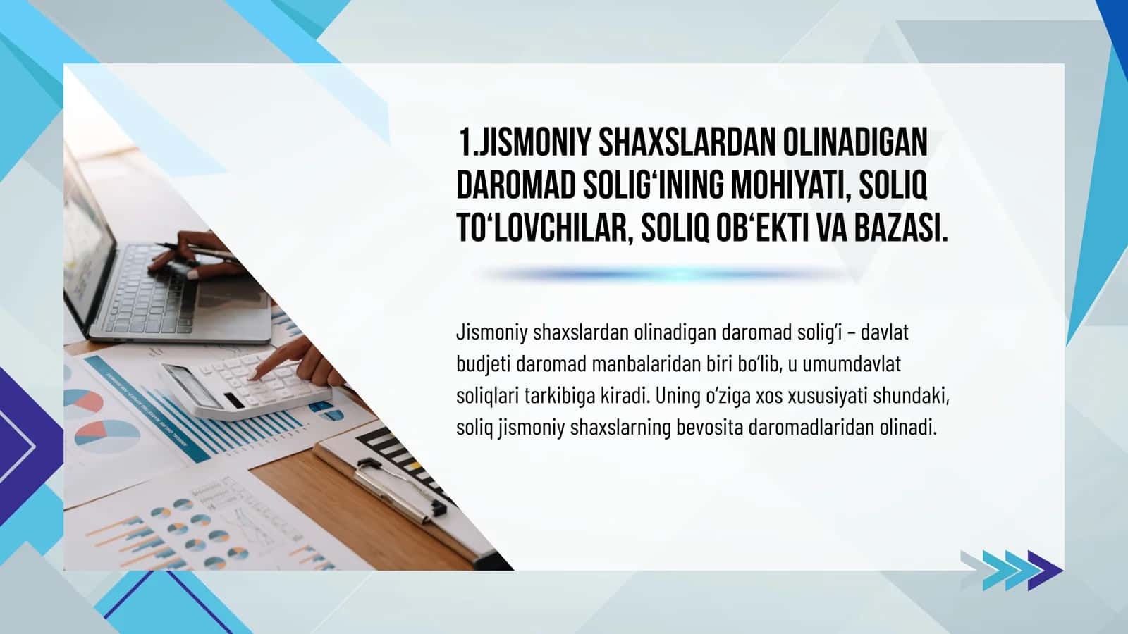 Jismoniy shaxslardan olinadigan daromad solig`i 3