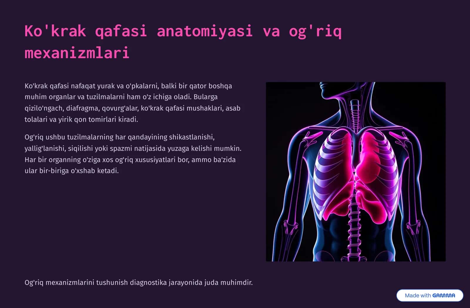 Og'riq belgilari va ansablashgan bandiz 3