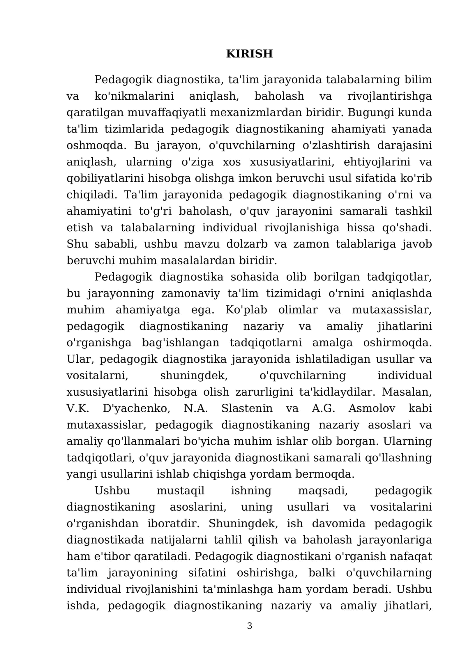 Pedagogik diagnostika asoslari 3