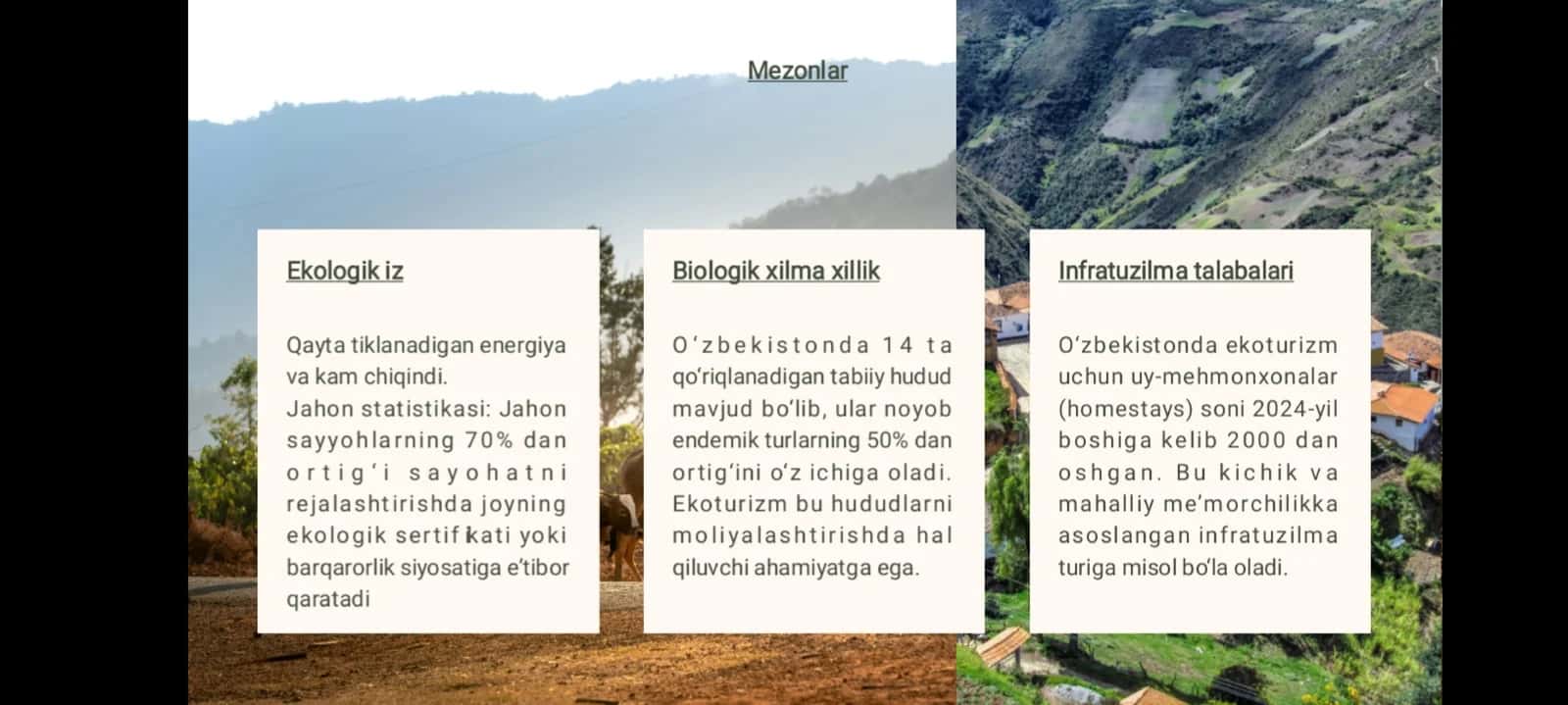 Ekoturizmni rivojlantirish resurslari 3
