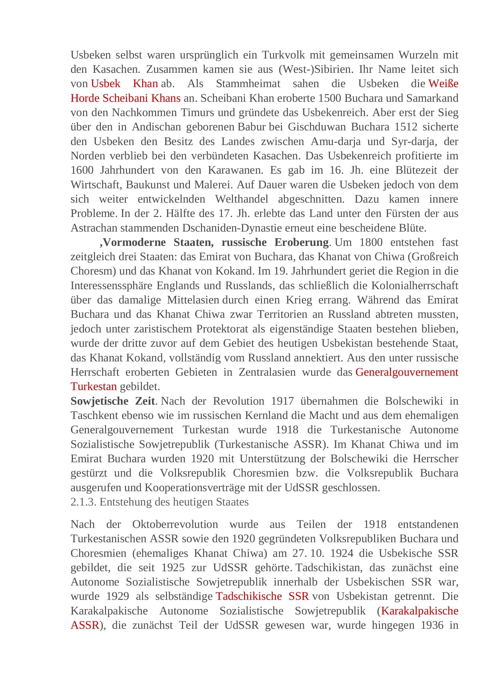 Referat Thema: Uzbekistan 3