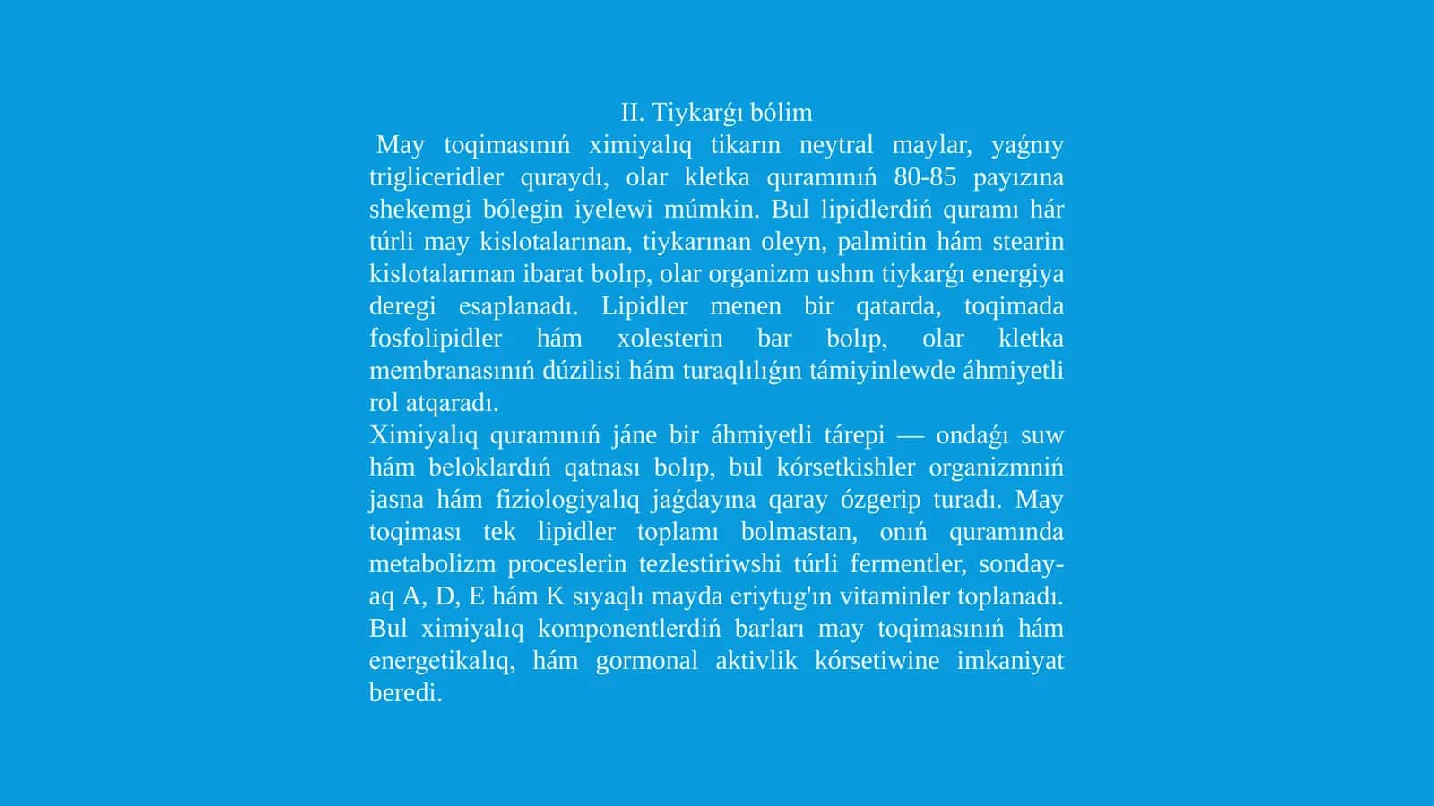 May toqimalarınıń ximiyalıq quramı 3