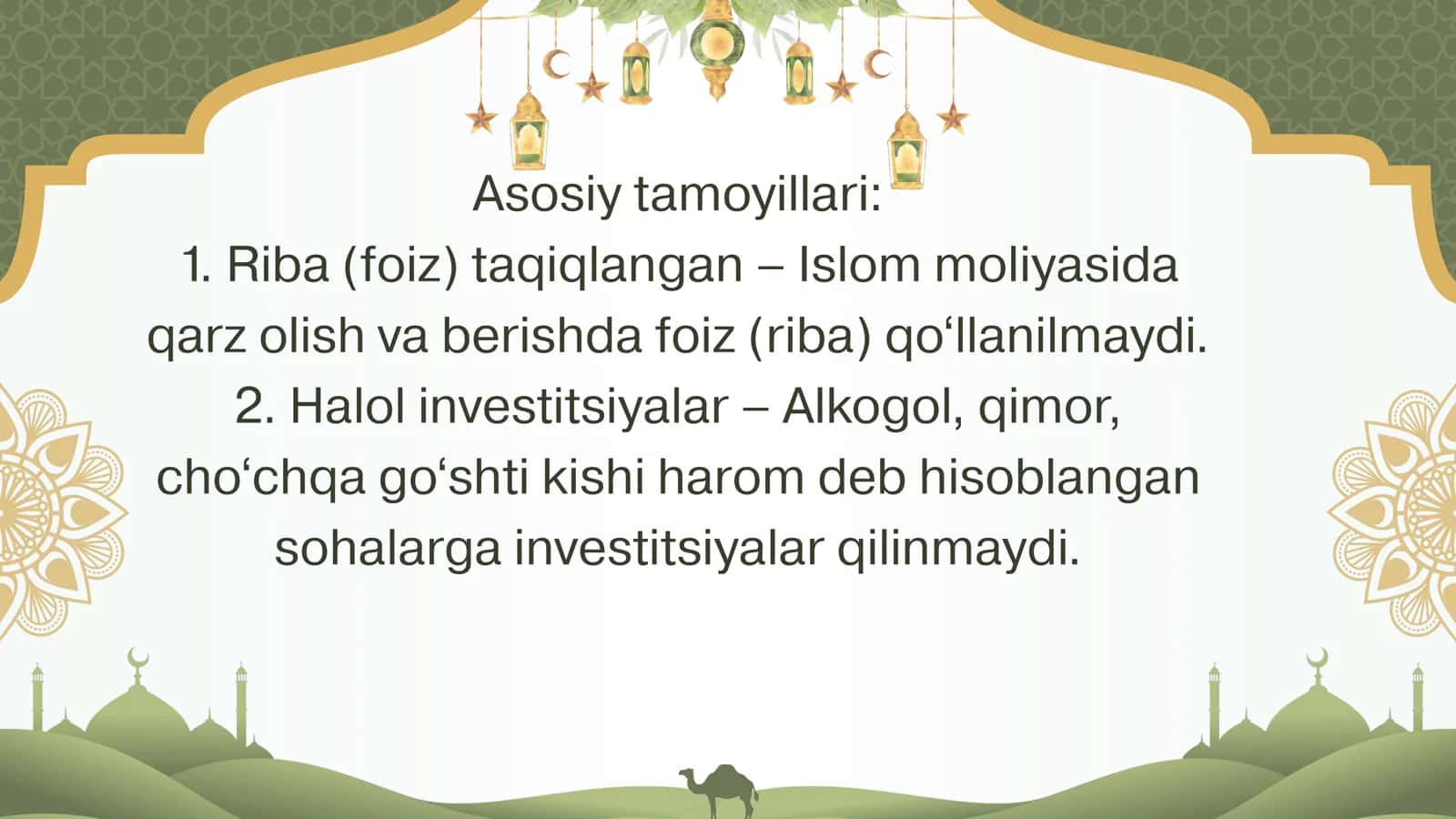 Islom moliya bozorlari 3