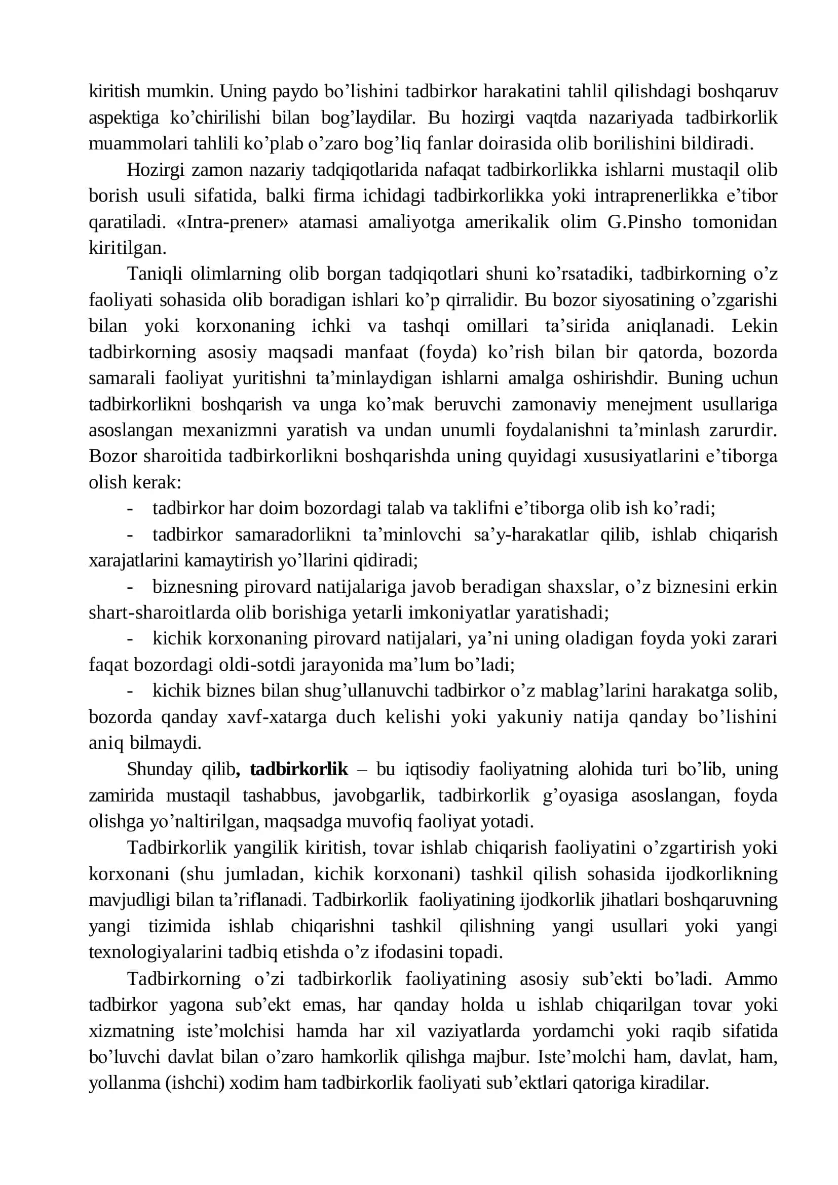 Kichik biznes va tadbirkorlik 3