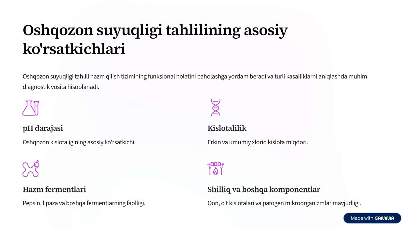 Oshqozon suyuqligi tashxisining klinik ahamiyati 3