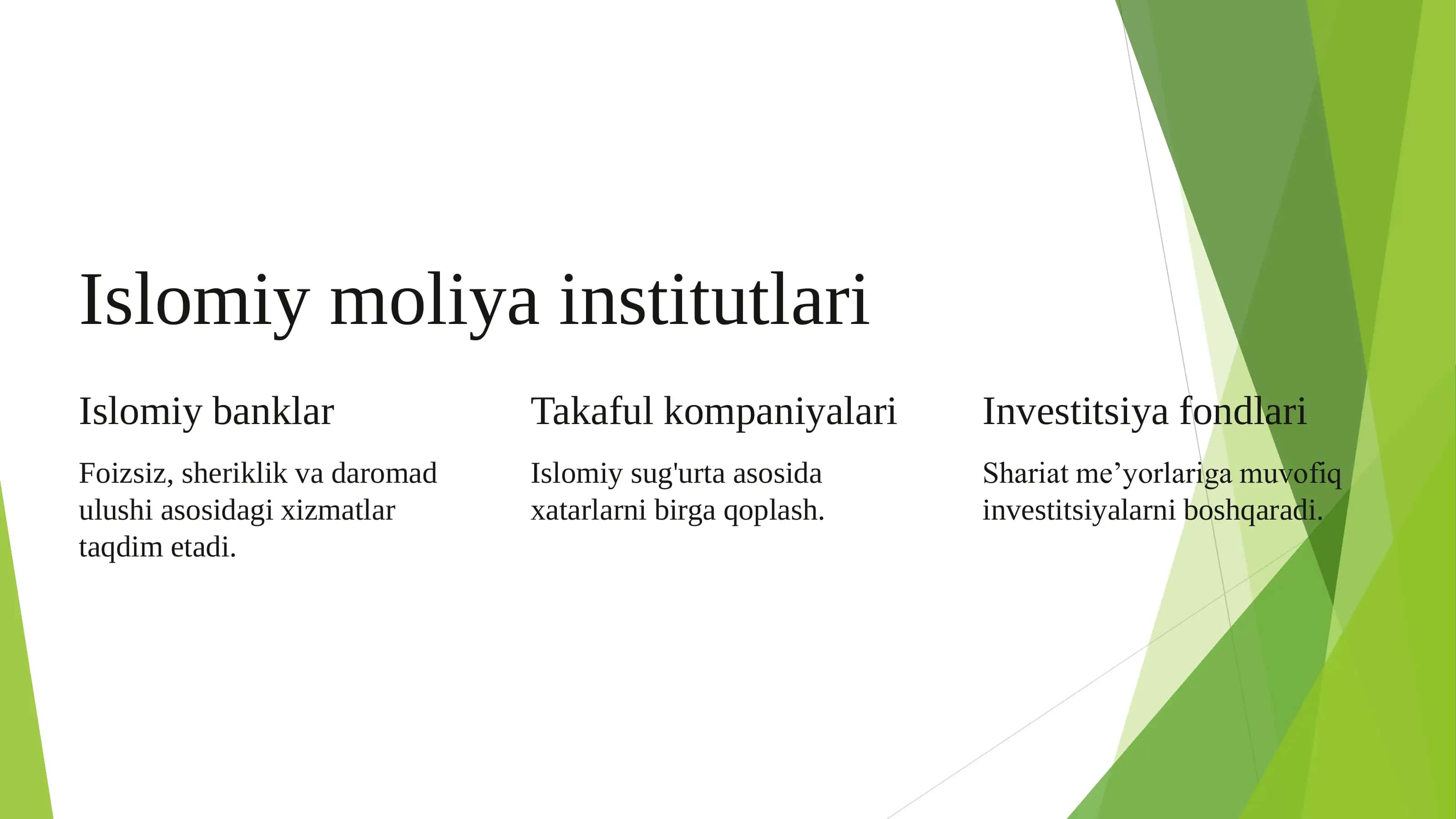 Islom moliya bozorlari 3