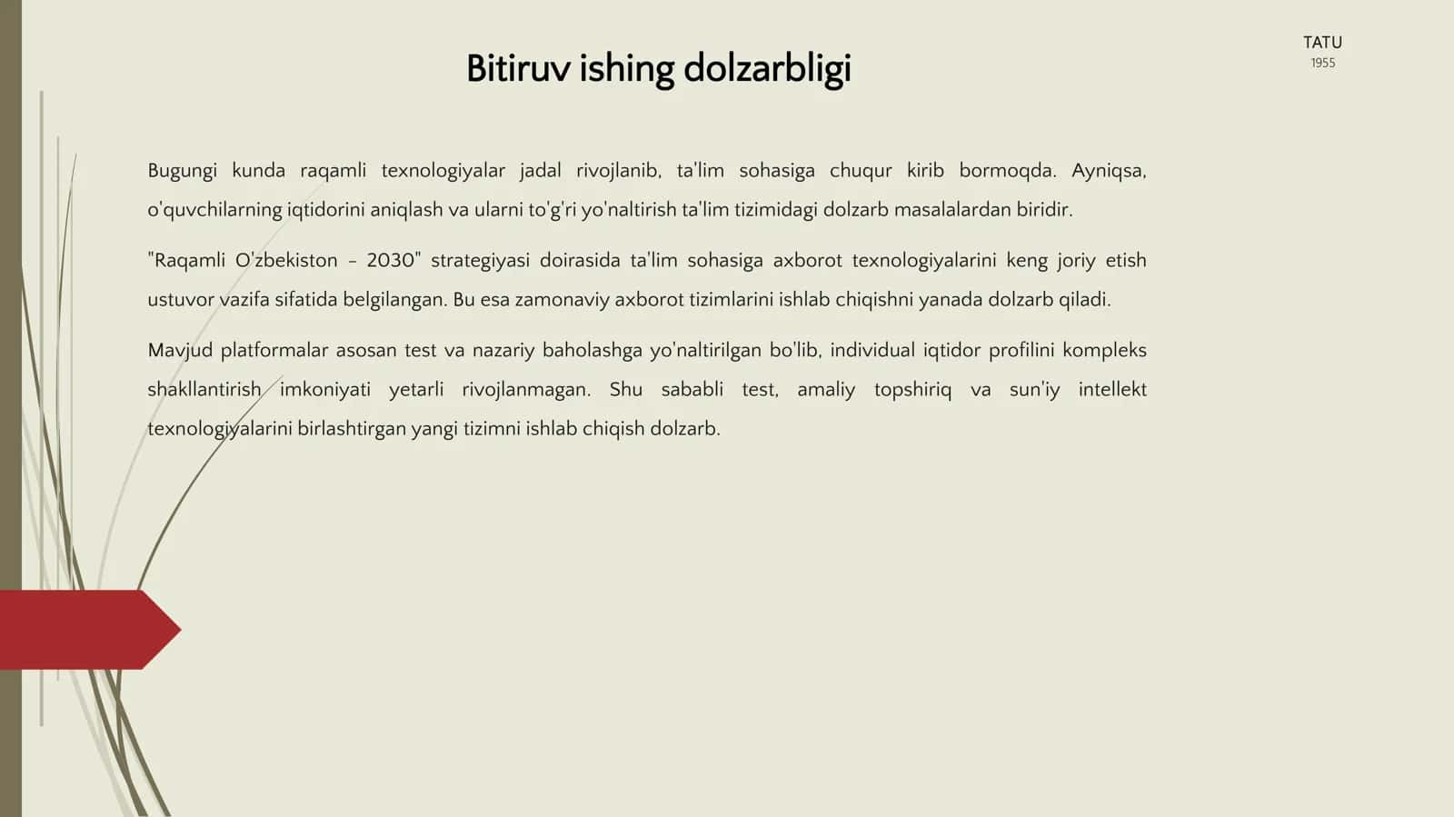 Maktab o'quvchilarining iqtidorini aniqlash va baholash axborot tizimini ishlab chiqish 3