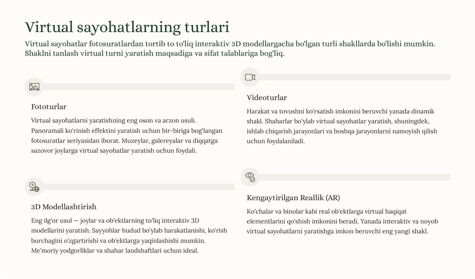 Virtual sayohatlarning muvaffaqiyatli misollari 3