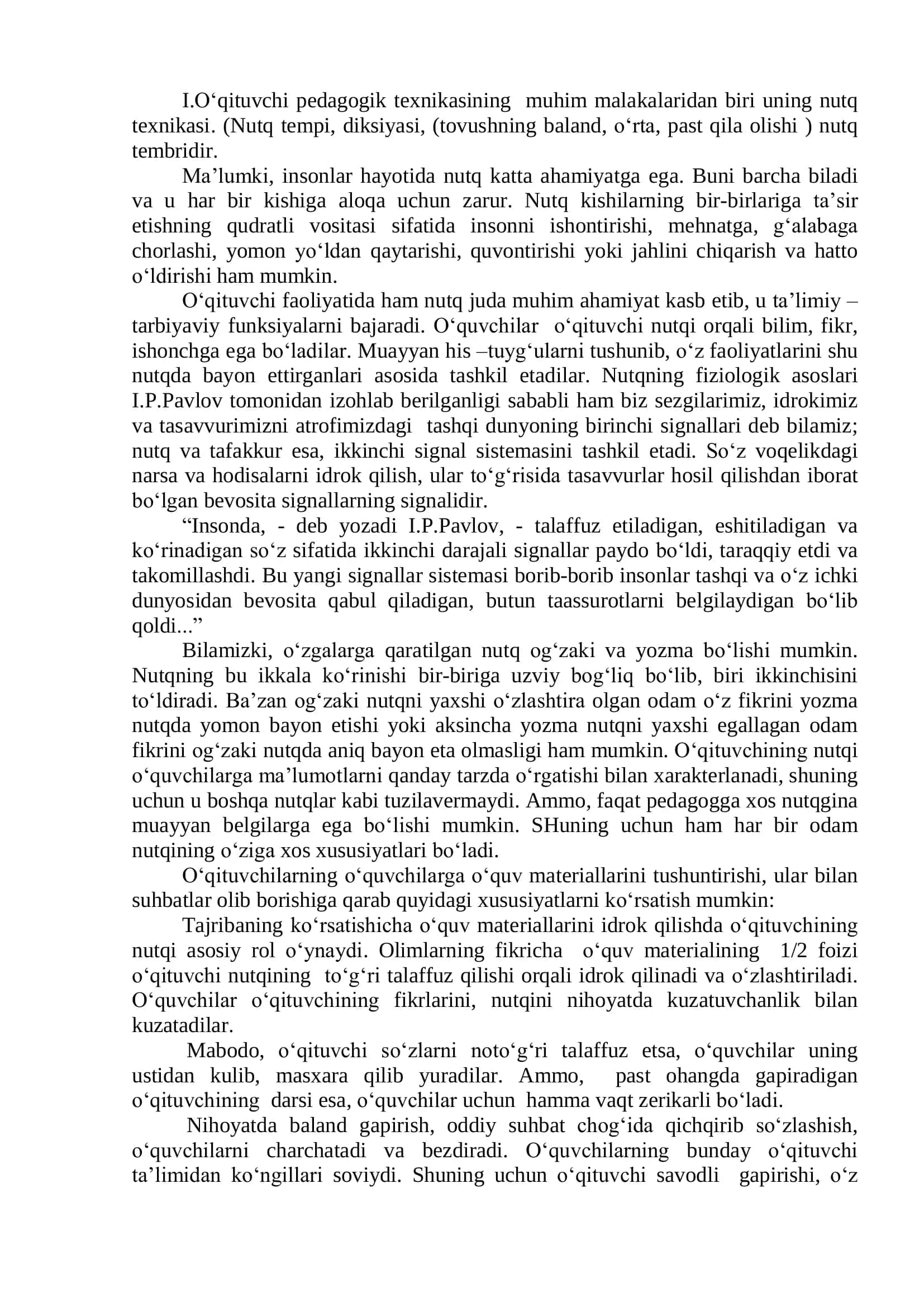 PEDAGOGIK TEXNIKA - PEDAGOGIK MAHORATNING 3