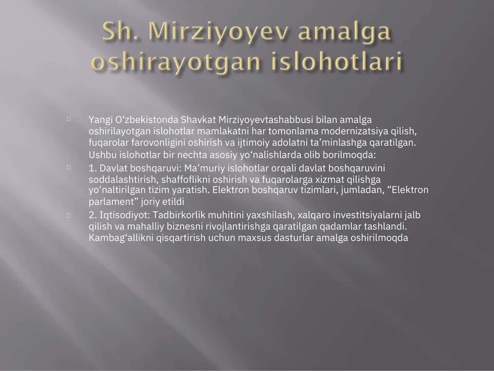 Yangi Oʻzbekiston 3