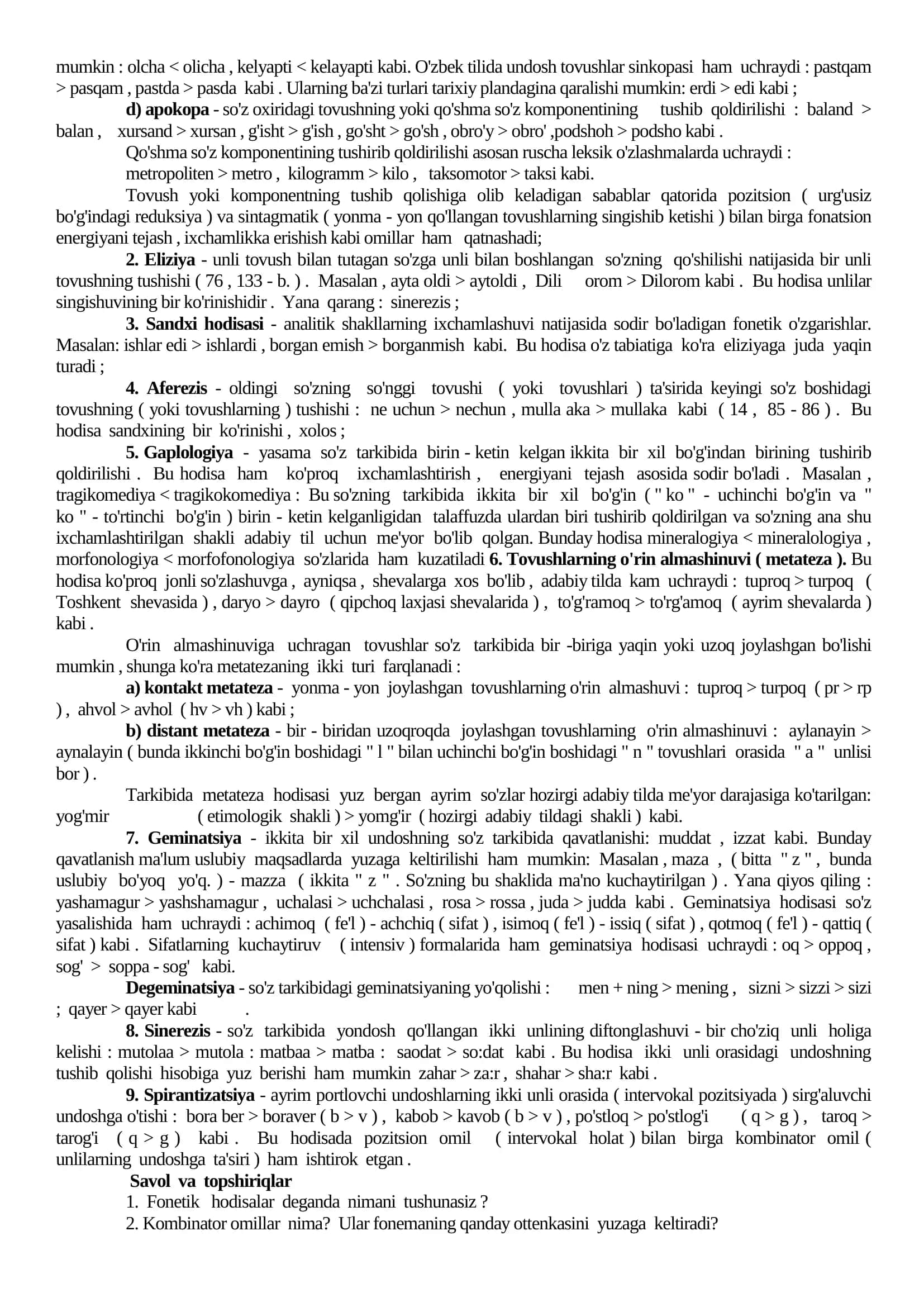 FONETIK HODISALAR 3