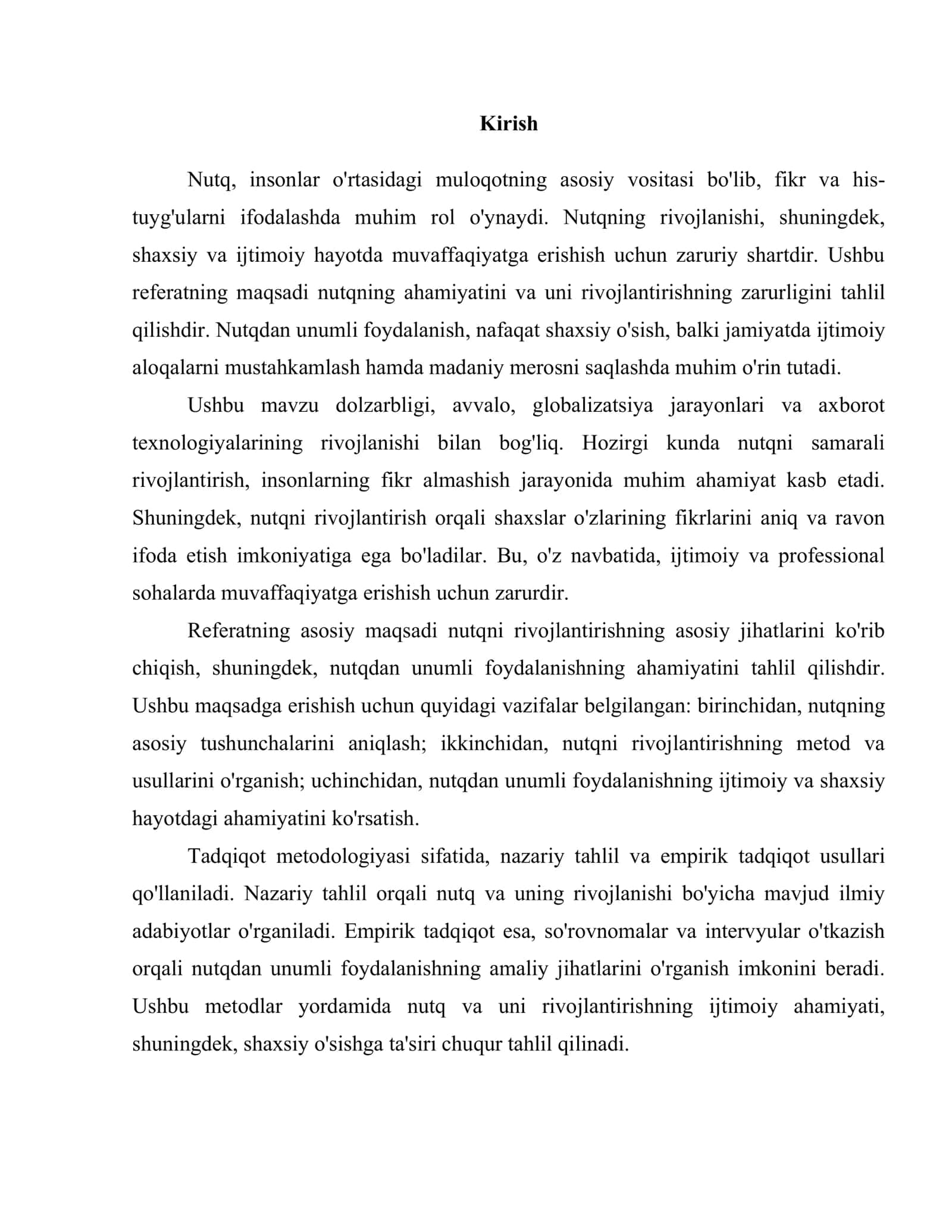 NUTQ VA UNI RIVOJLANTIRISH: NUTQDAN UNUMLI FOYDALANISHNING AHAMIYATI 3