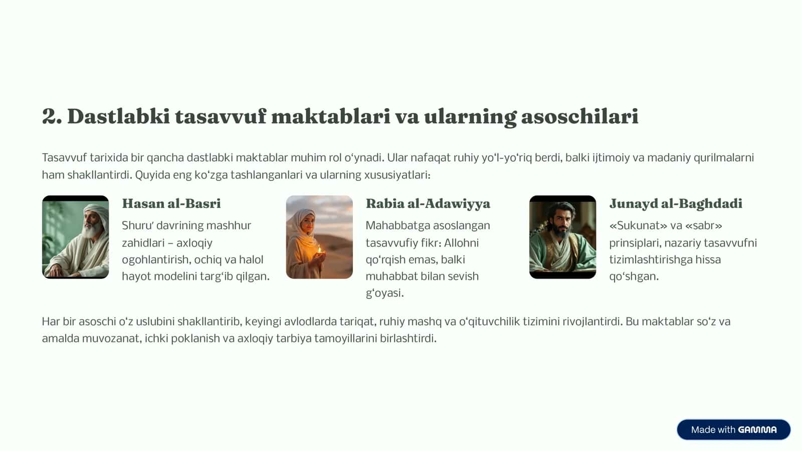 Tasavvuf ta'limotining shakllanishi 3