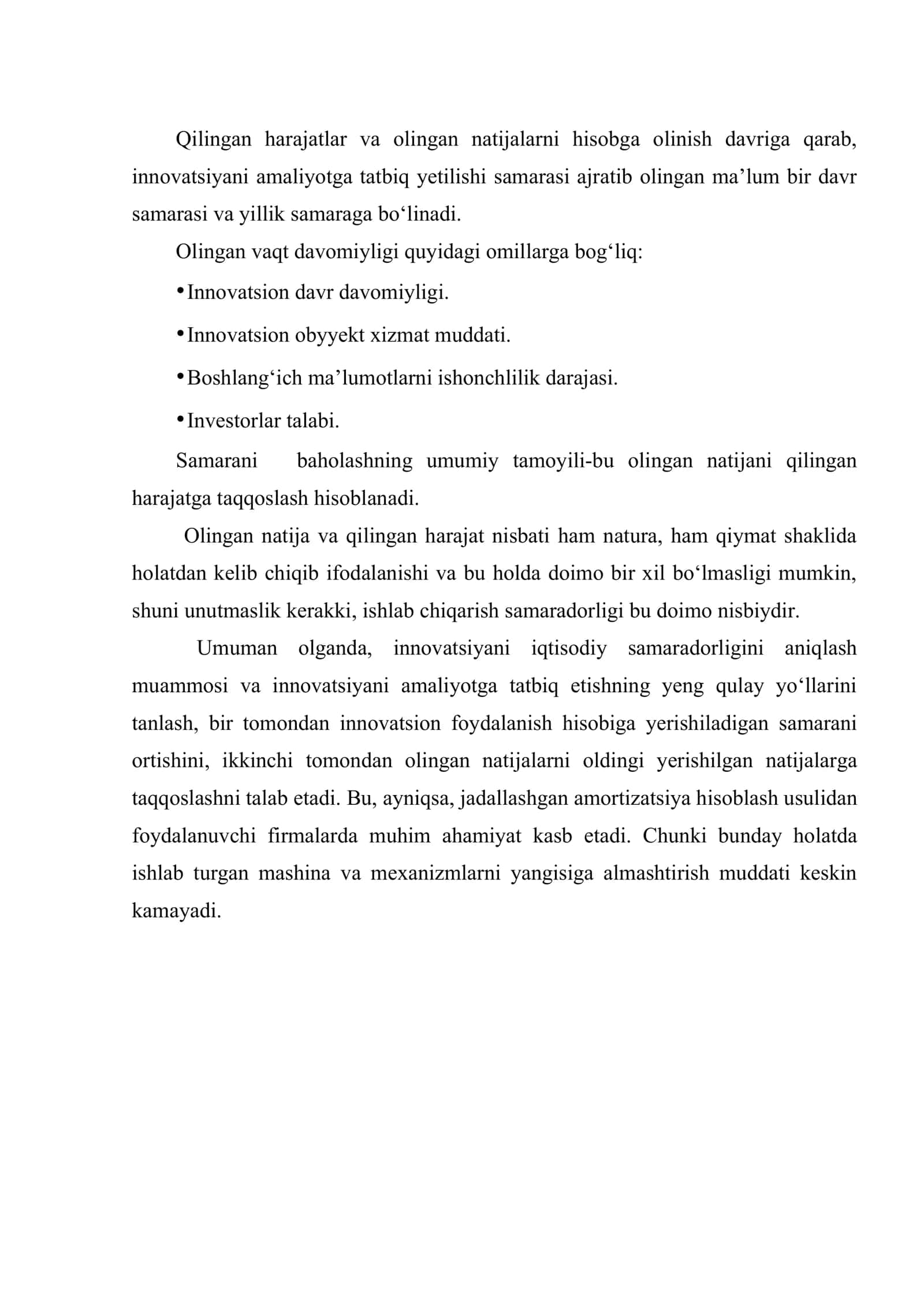 Innovatsiya samaradorligini baholash 3