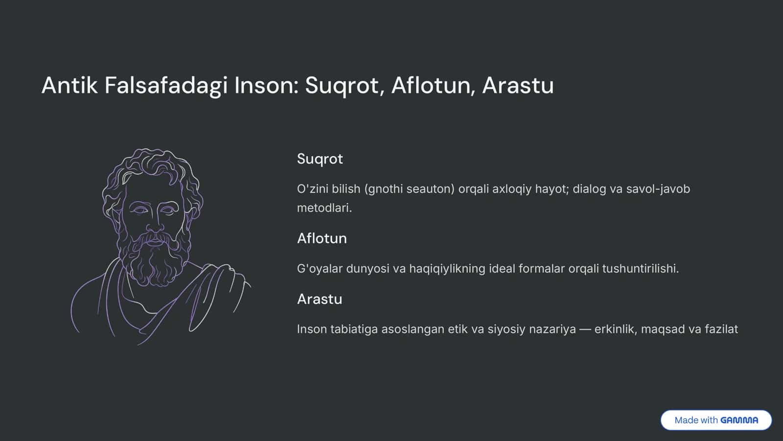 Inson Falsafasi: O'zlikni Anglash Sayohati 3
