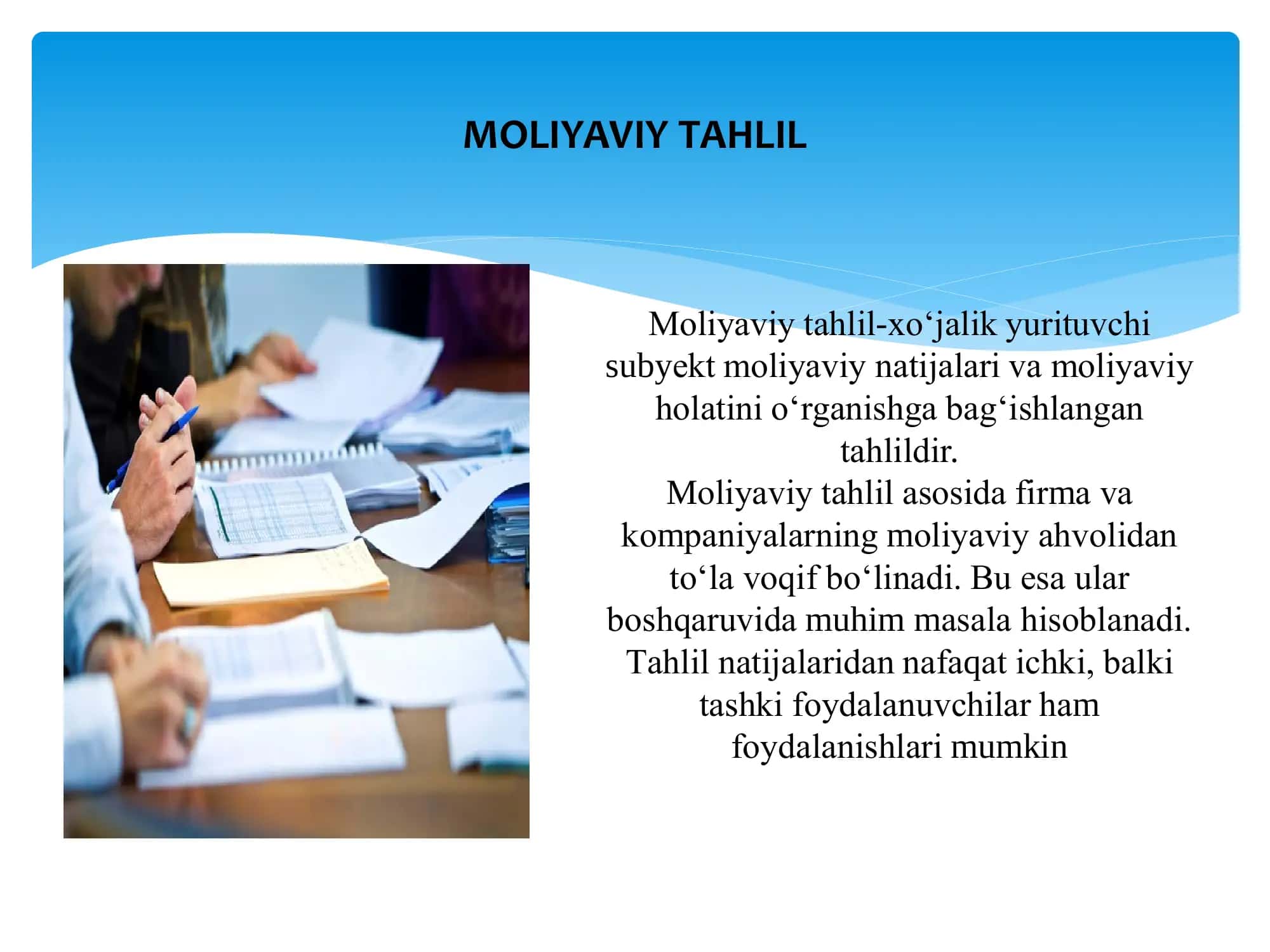 MOLIYAVIY TAHLIL 3