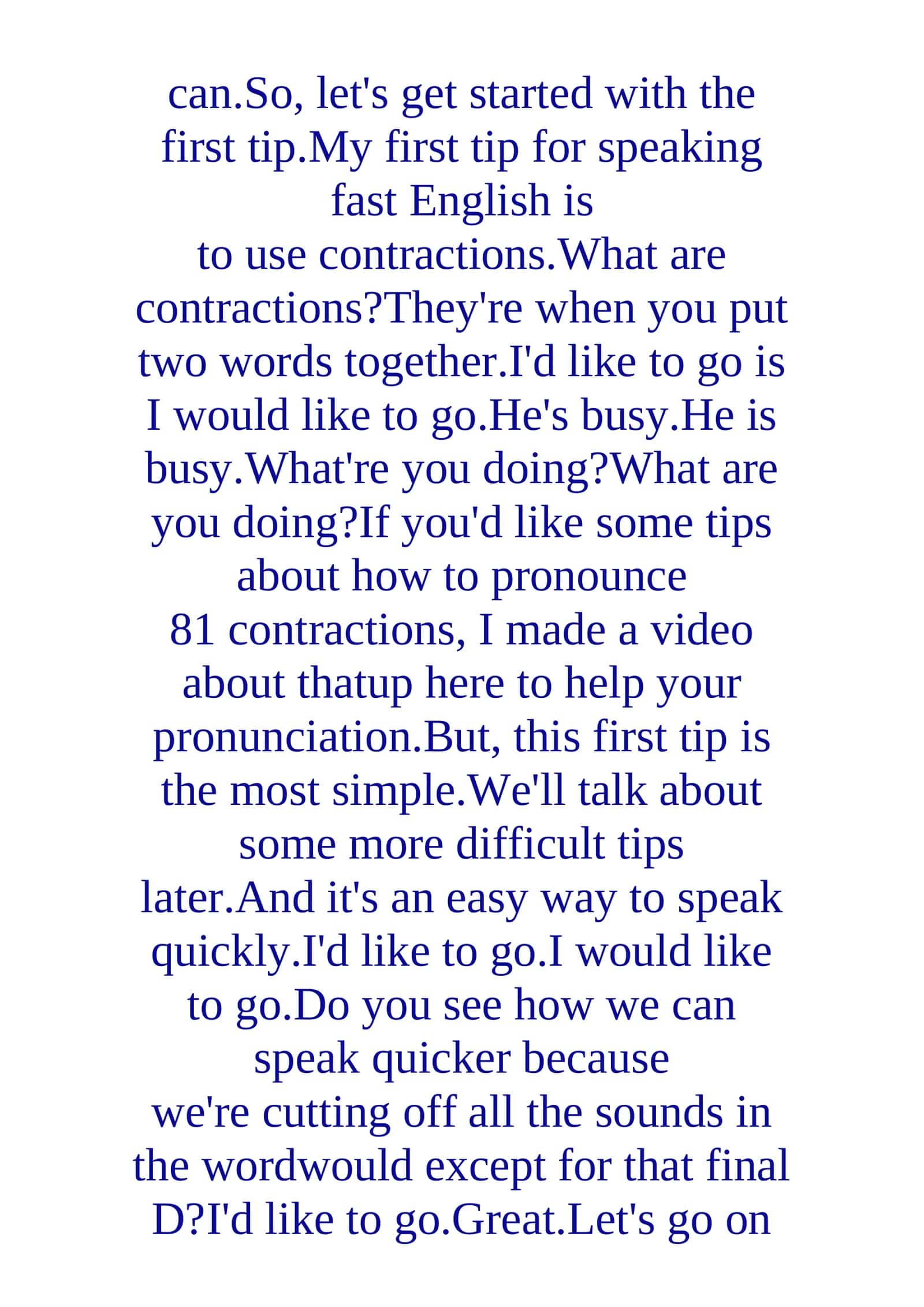 7 TIPS TO SPEAK FAST 3