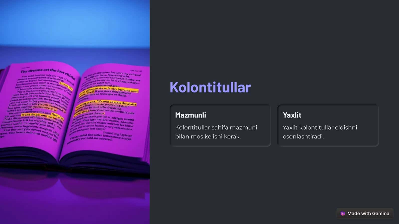 Avtomatlashtirilgan vositalar va shablonlar 3