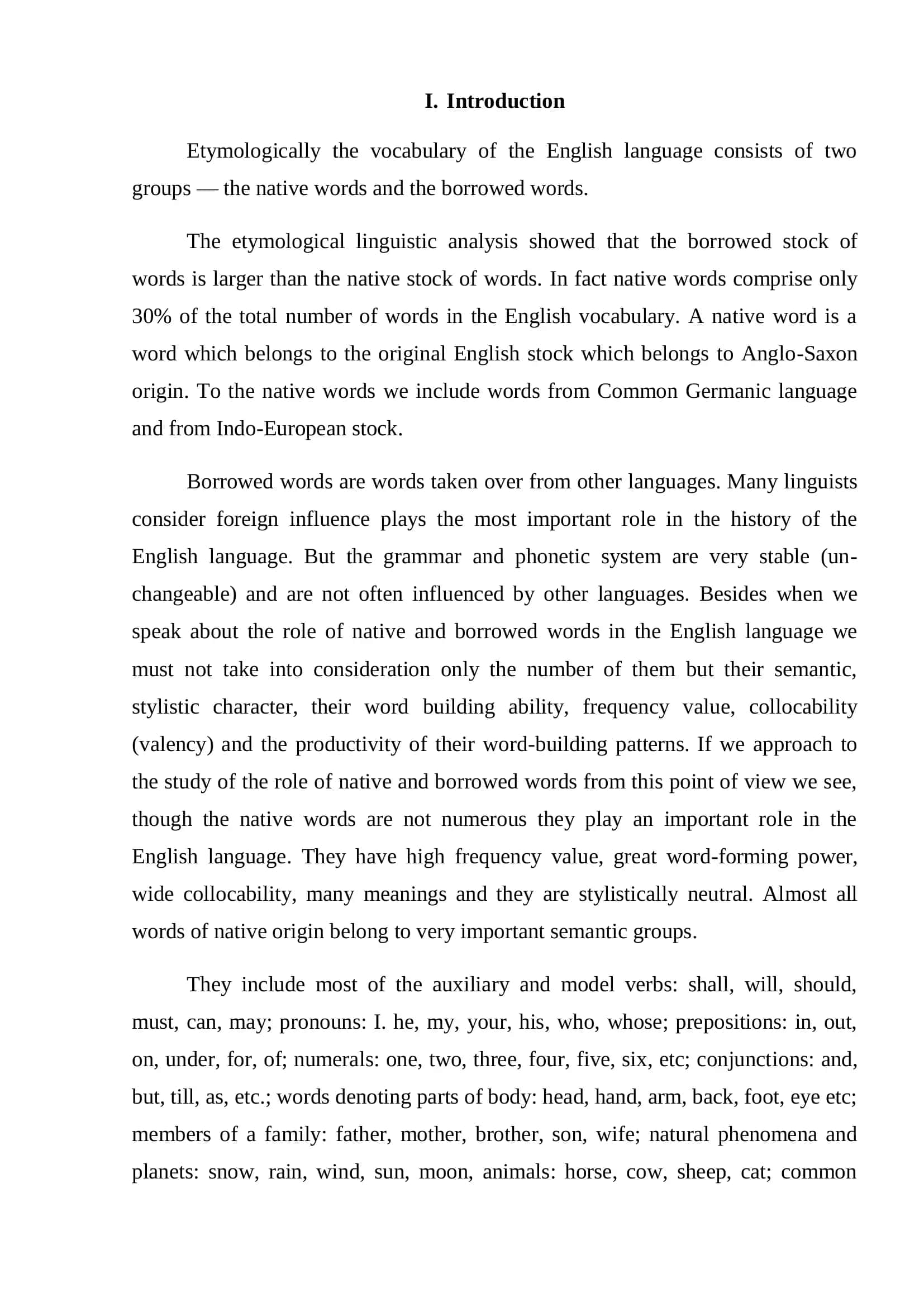 International Words Course Paper 3