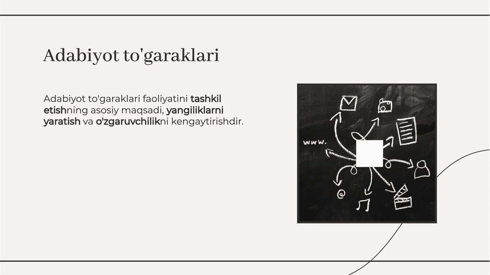 Adabiyot to’garaklari faoliyatini tashkil etish. 3
