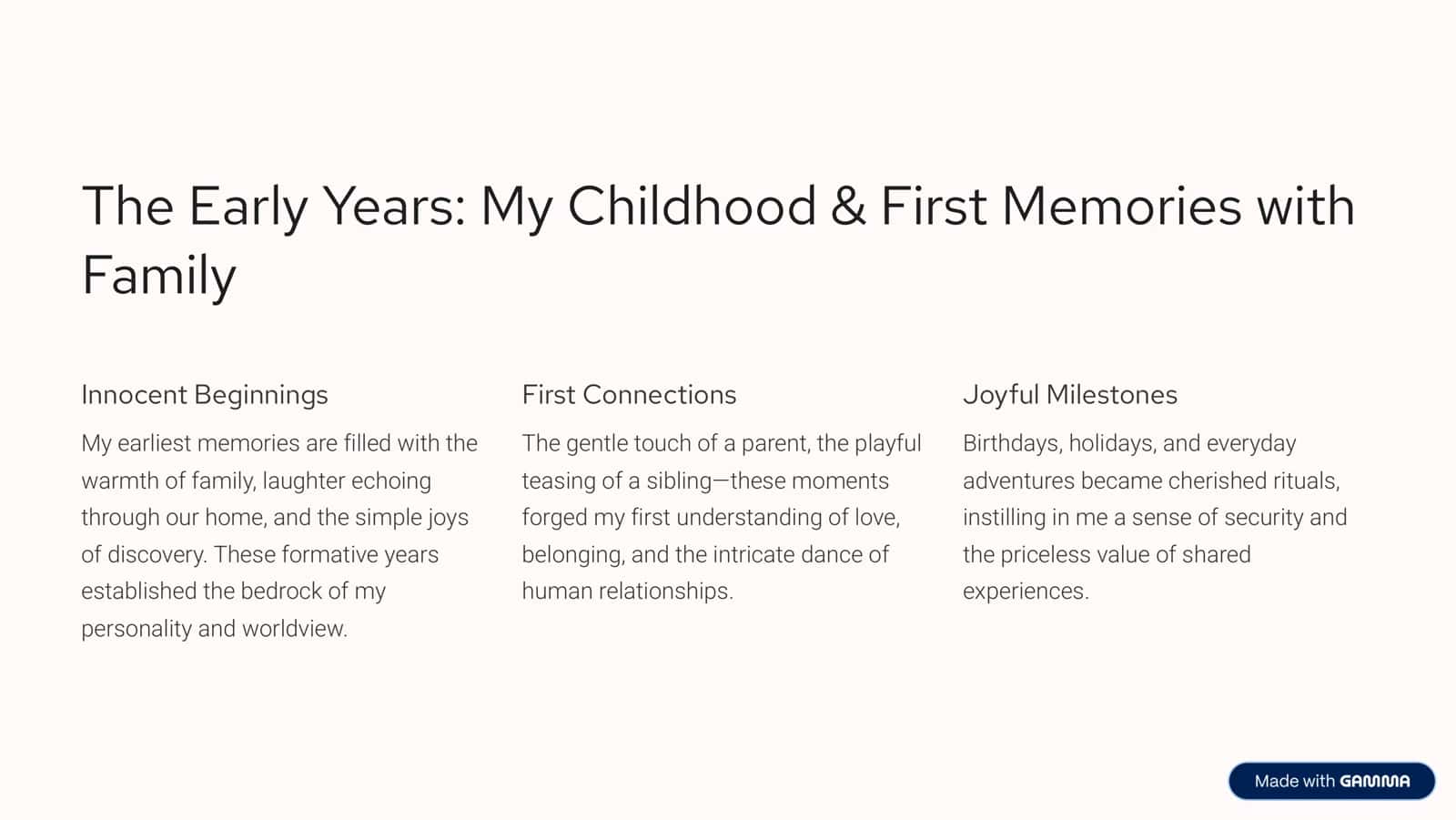 My Autobiography: A Family Tapestry 3