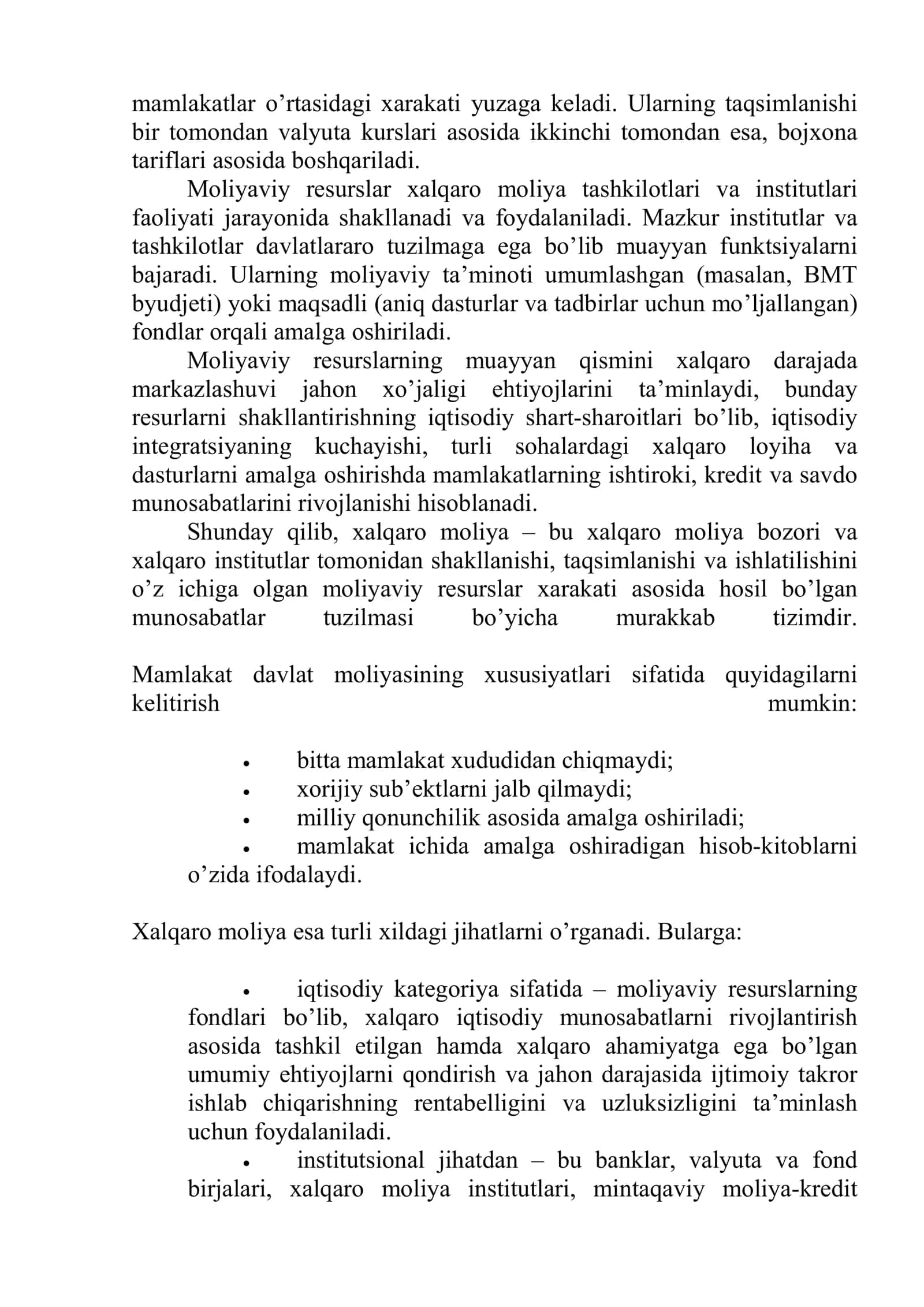 Xalqaro moliya 3